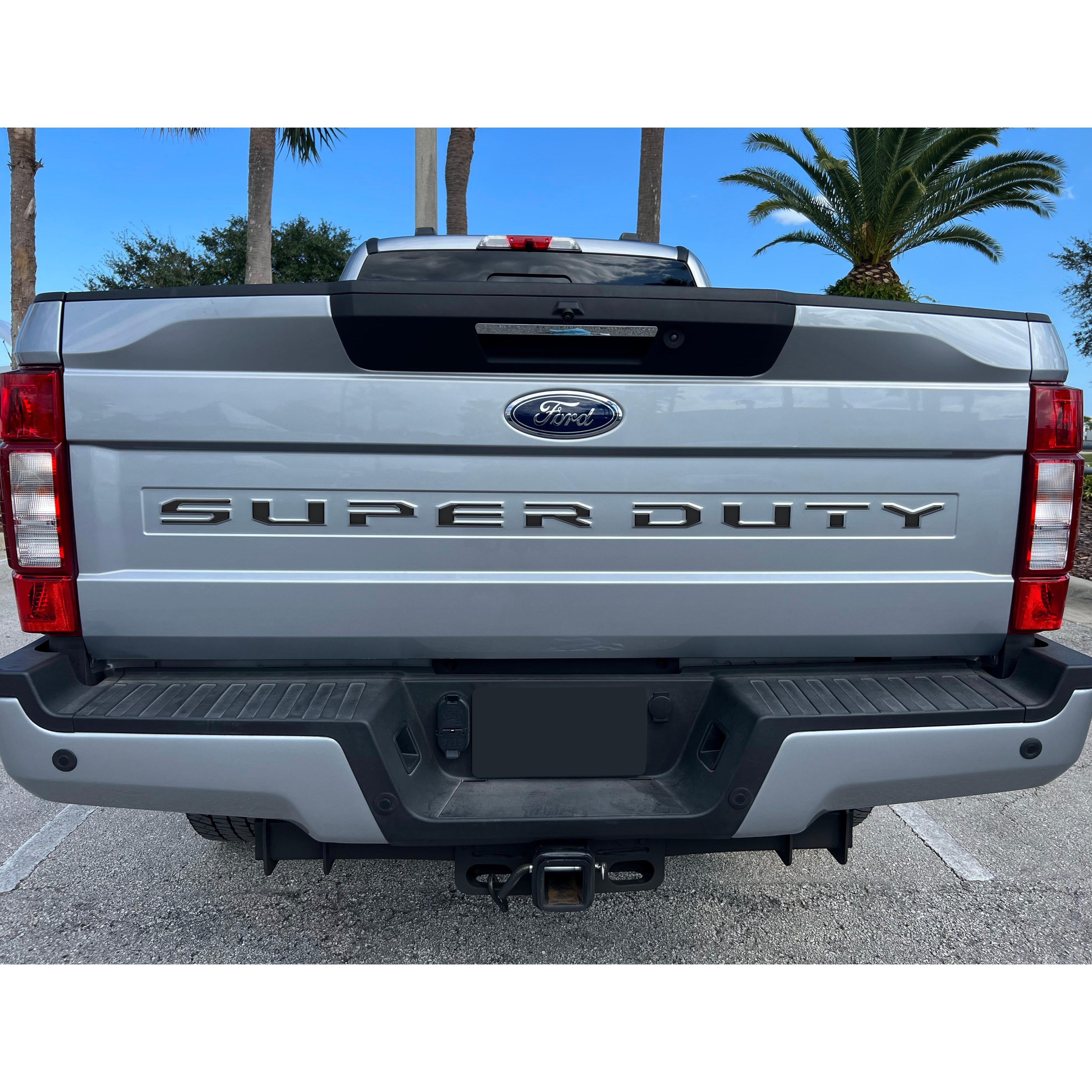 Tailgate Letter Overlays Fits 2020-2022 Ford Super Duty