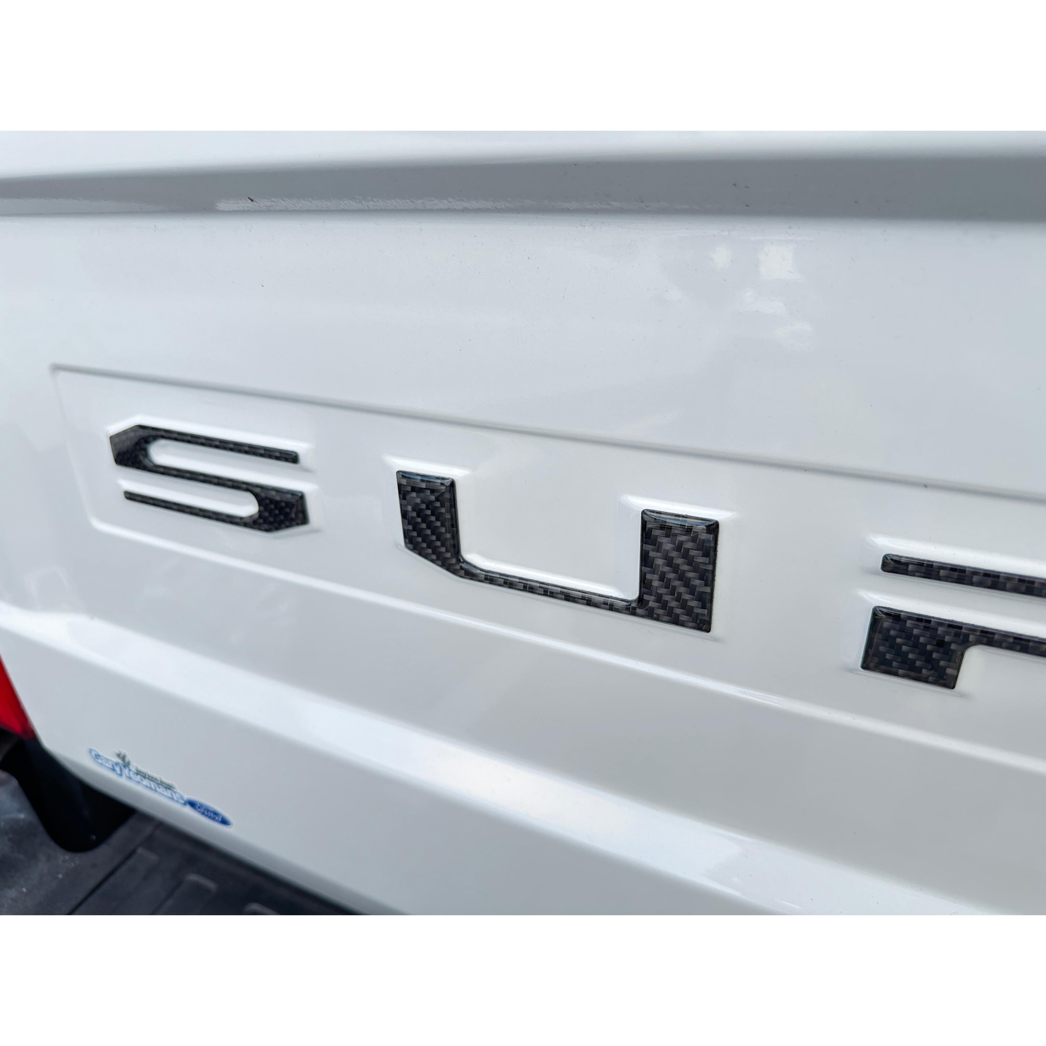 Tailgate Letter Overlays Fits 2020-2022 Ford Super Duty