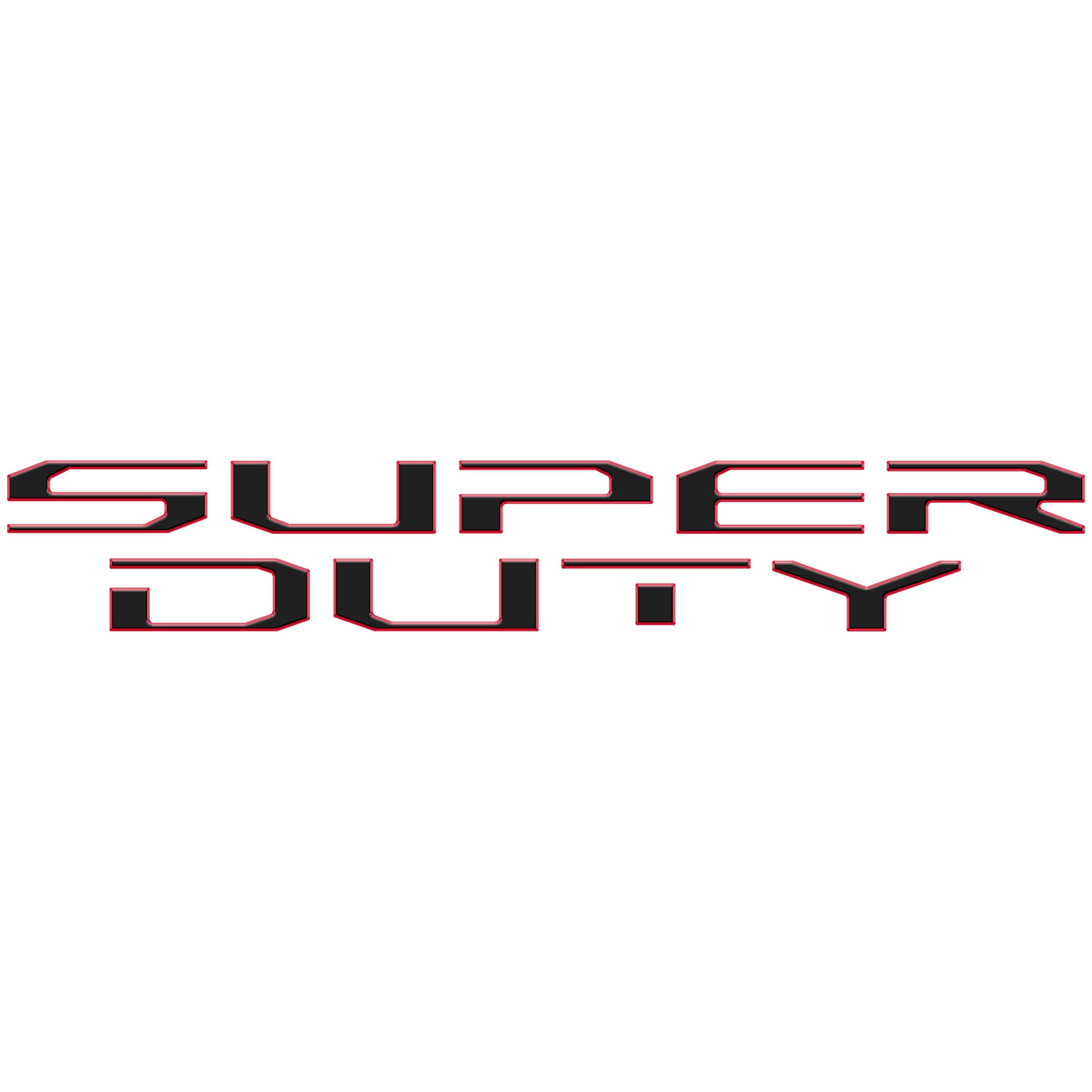 Tailgate Letter Overlays Fits 2020-2022 Ford Super Duty