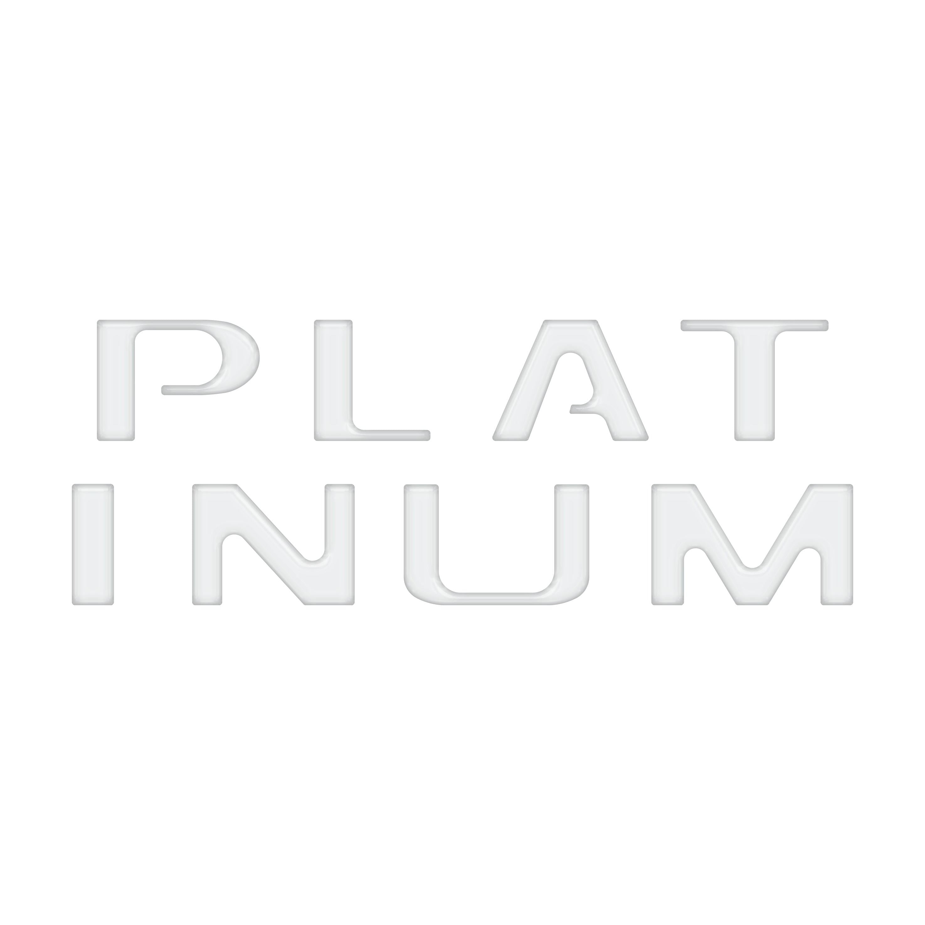 Platinum Tailgate Letter Overlays Fits 2020-2022 Ford Super Duty