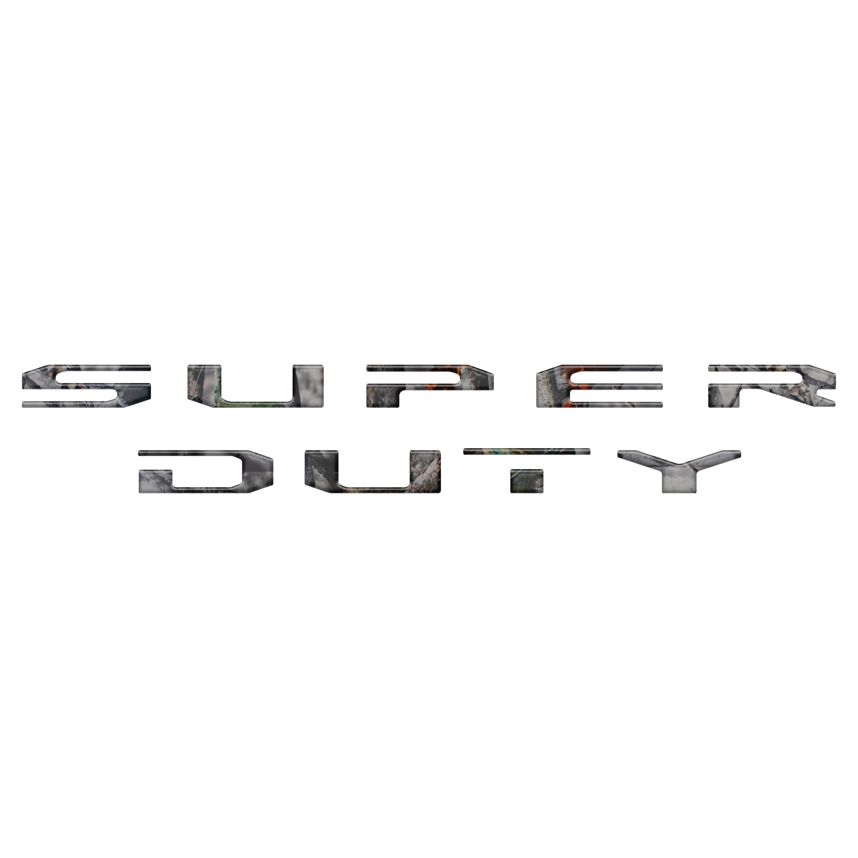Tailgate Letter Overlays Fits 2020-2022 Ford Super Duty Platinum/Limited/King Ranch Trim Levels