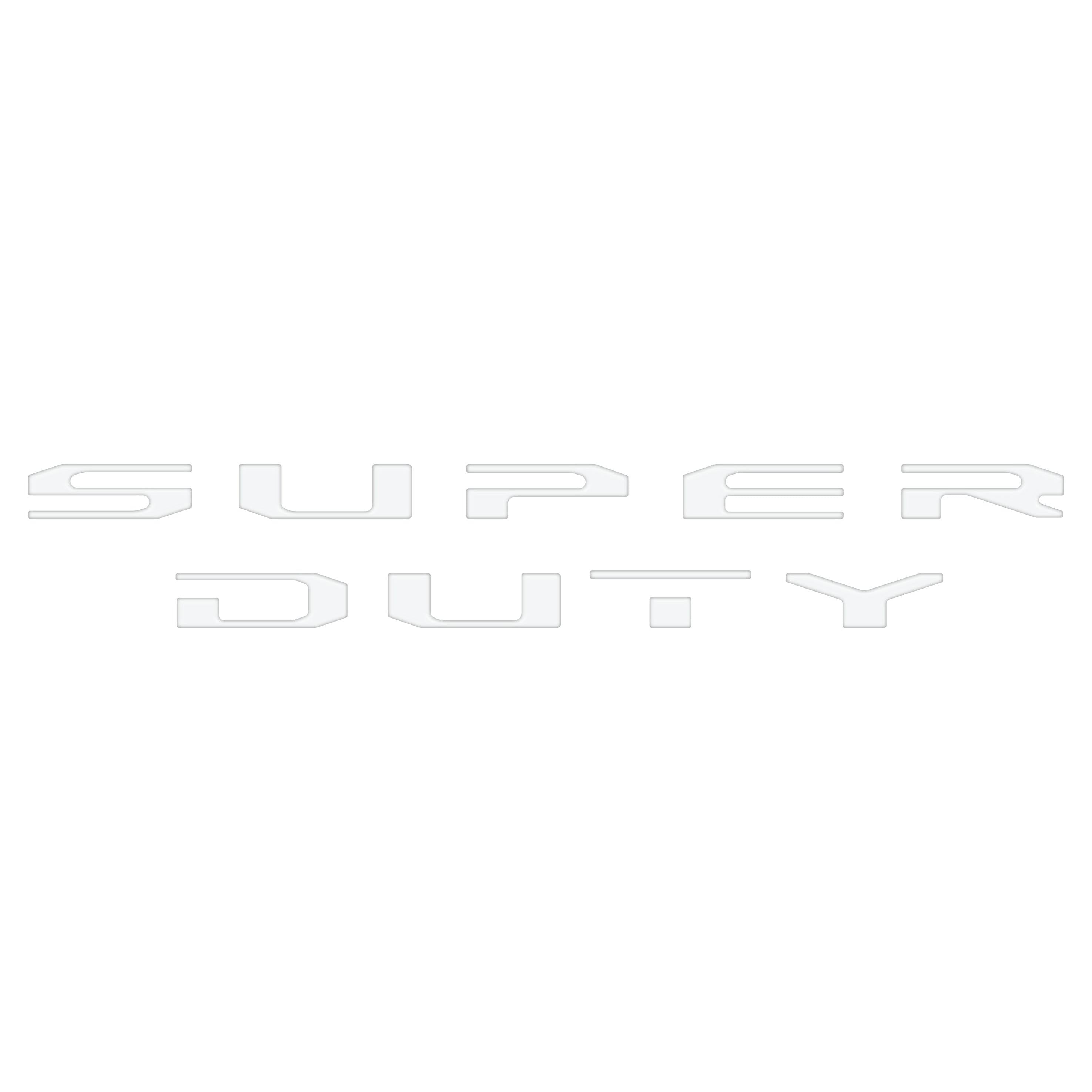Tailgate Letter Overlays Fits 2020-2022 Ford Super Duty Platinum/Limited/King Ranch Trim Levels