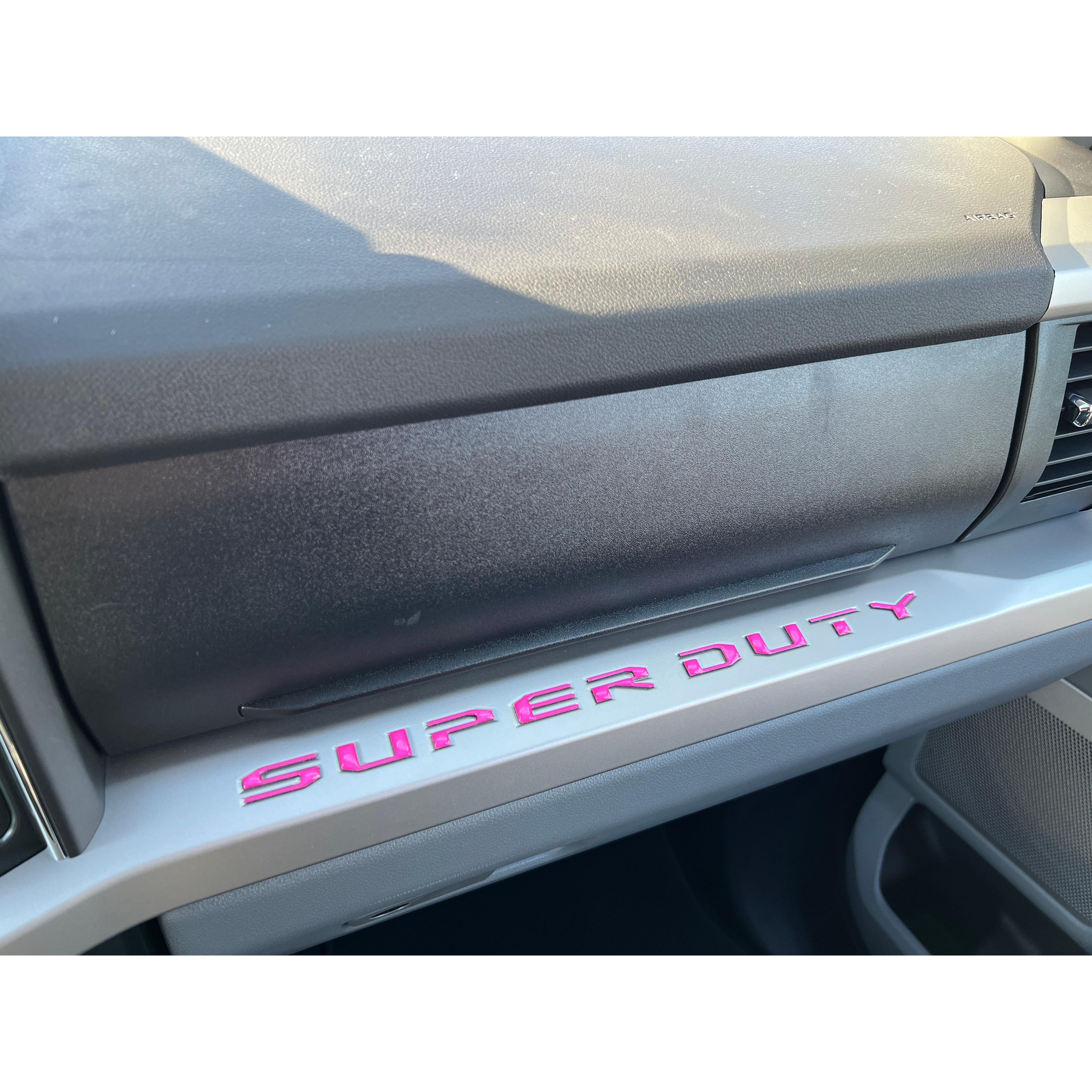 Glovebox Letters Fits 2023-2026 Ford Super Duty