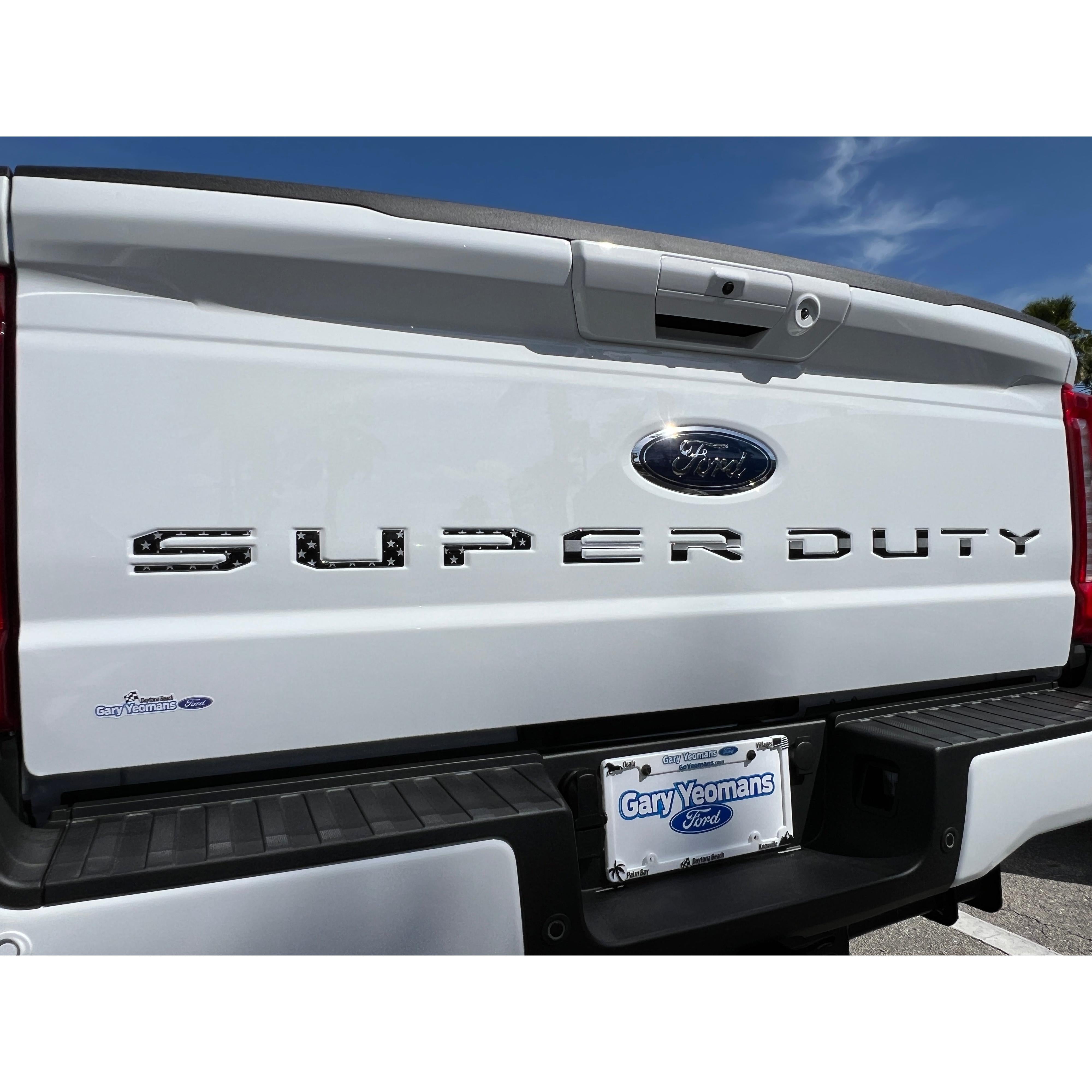 Tailgate Letter Inserts Fits 2023-2026 Ford Super Duty XL/XLT/STX/Tremor/Lariat