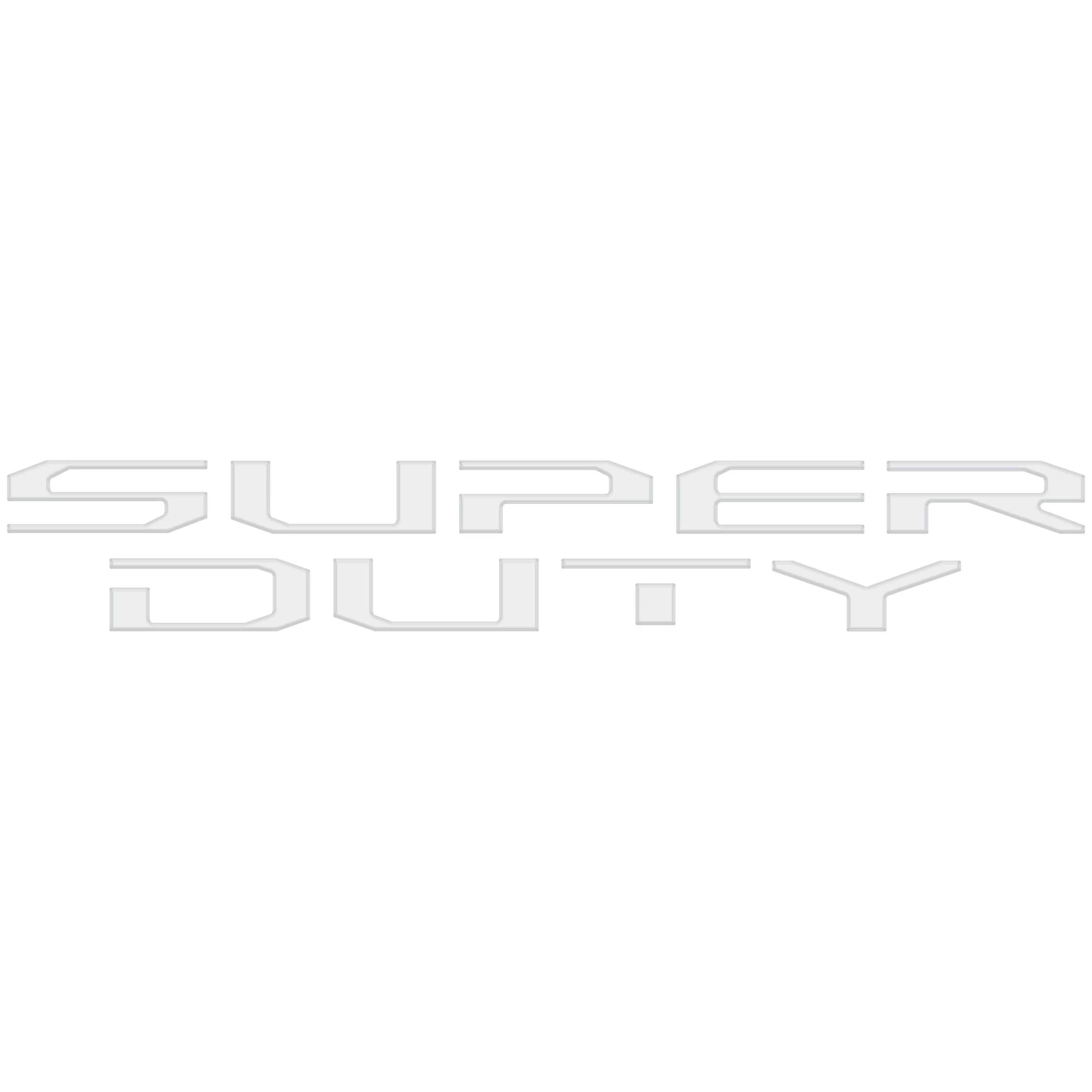 Hood Letter Inserts Fits 2023-2026 Ford Super Duty