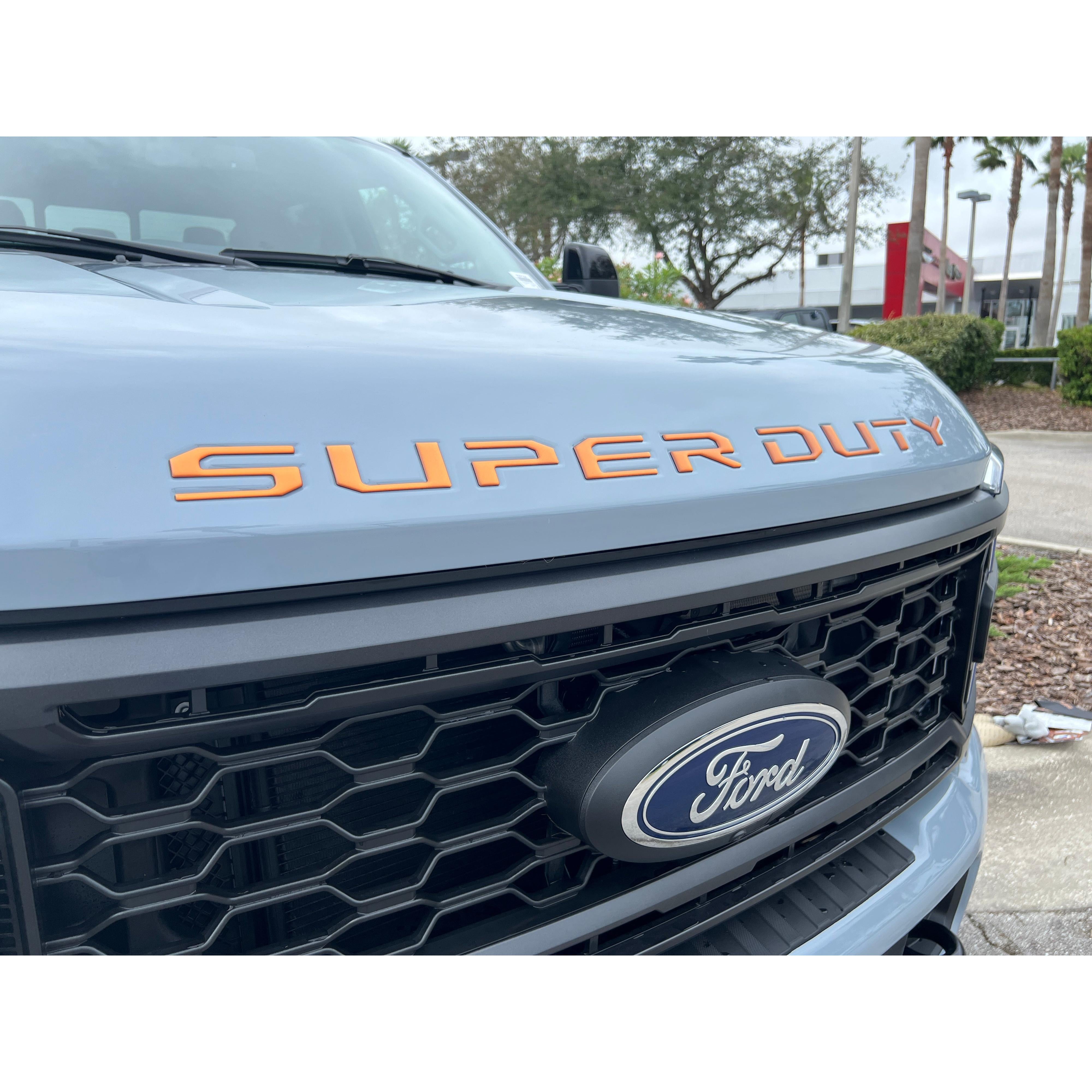 Hood Letter Inserts Fits 2023-2026 Ford Super Duty