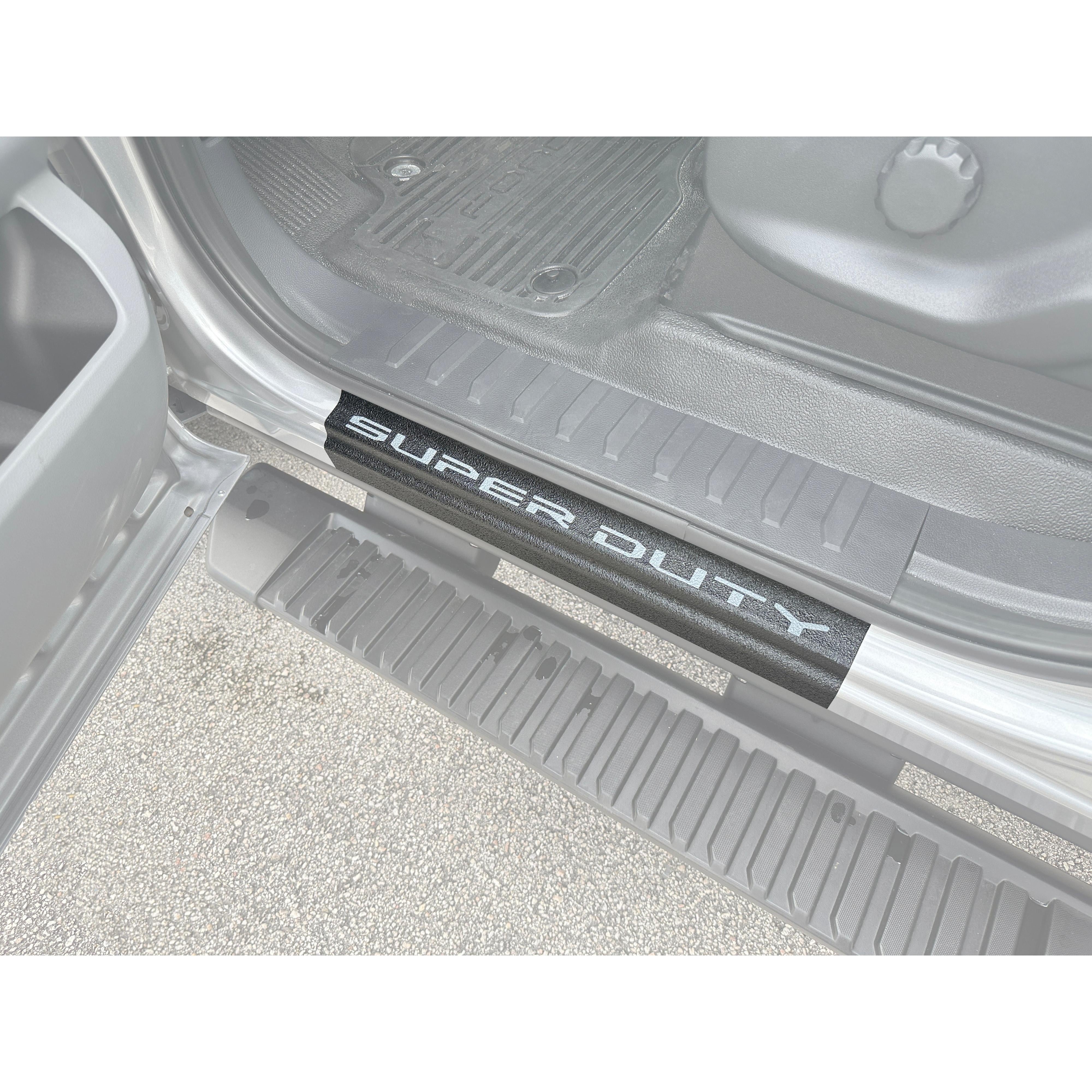 Door Sill Protection Overlays (Textured) Fits 2023-2026 Ford Super Duty