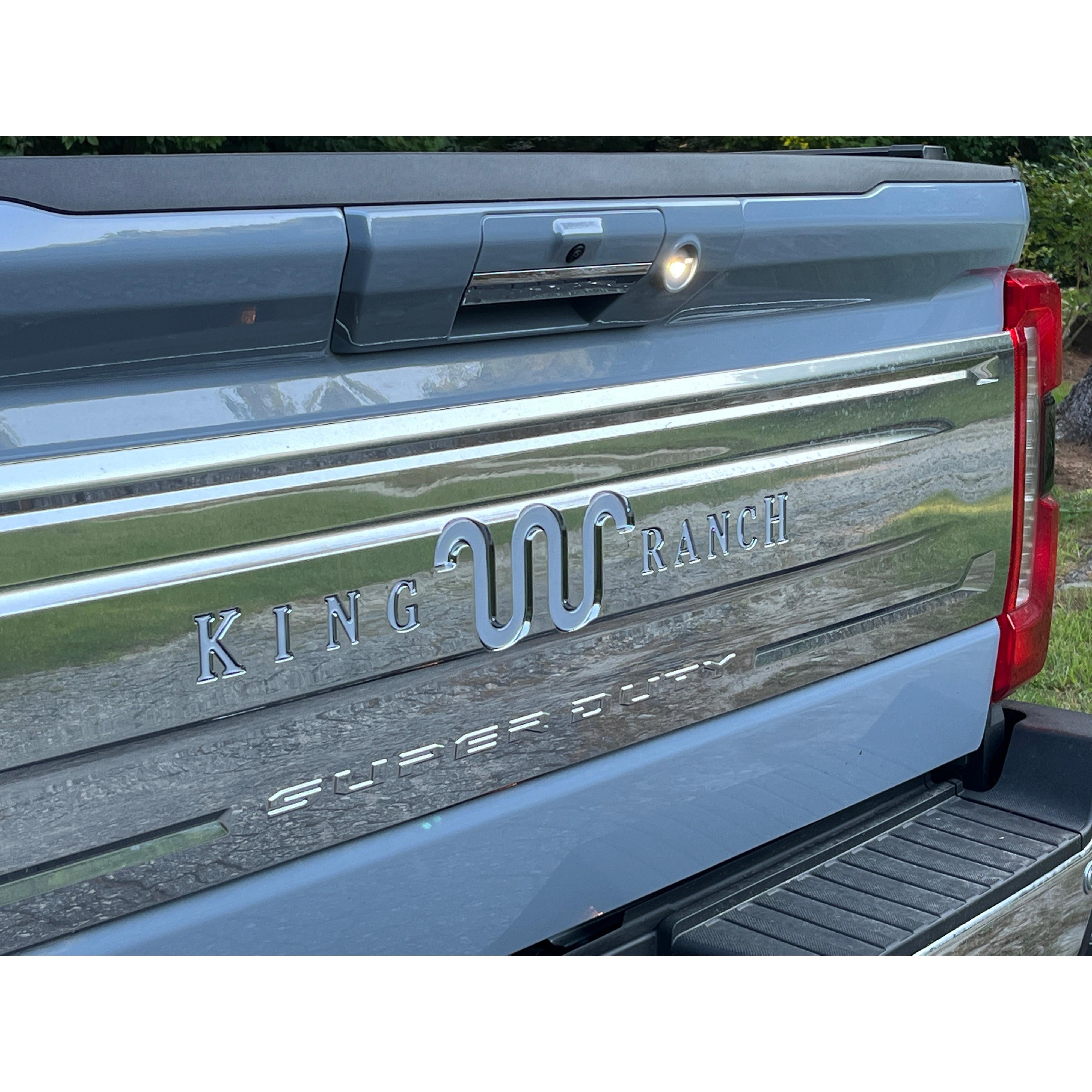 Tailgate Letter Inserts Fits 2023-2026 Ford Super Duty King Ranch