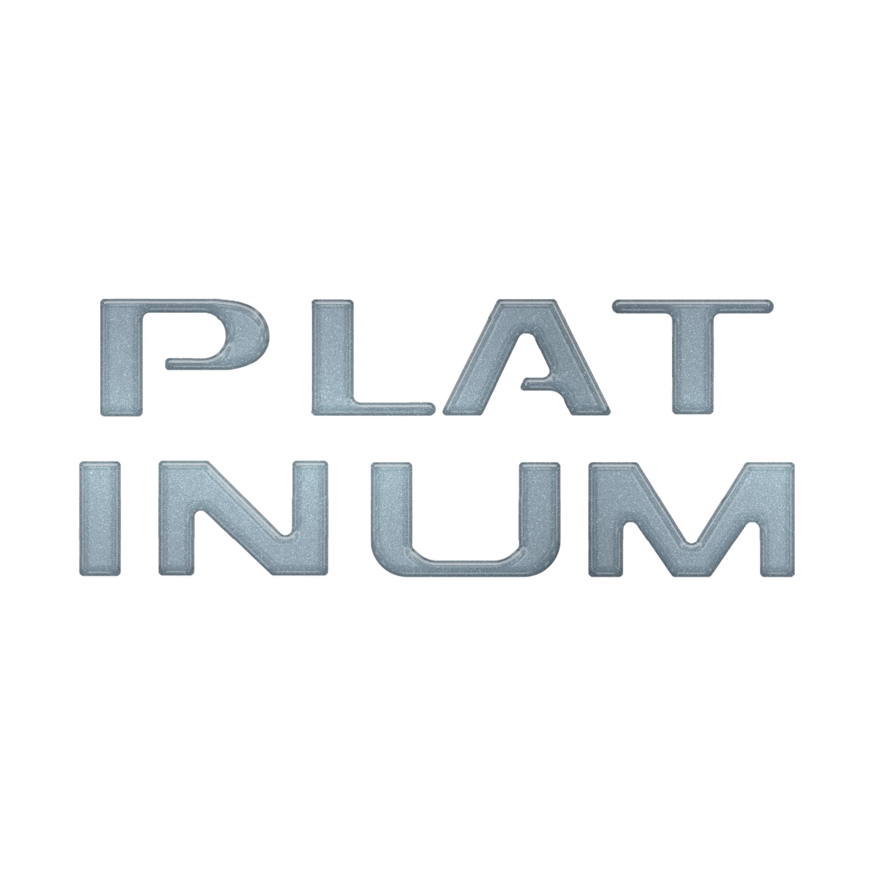 Platinum Tailgate Lettering Kit Fits 2025-2026 Ford Super Duty Platinum