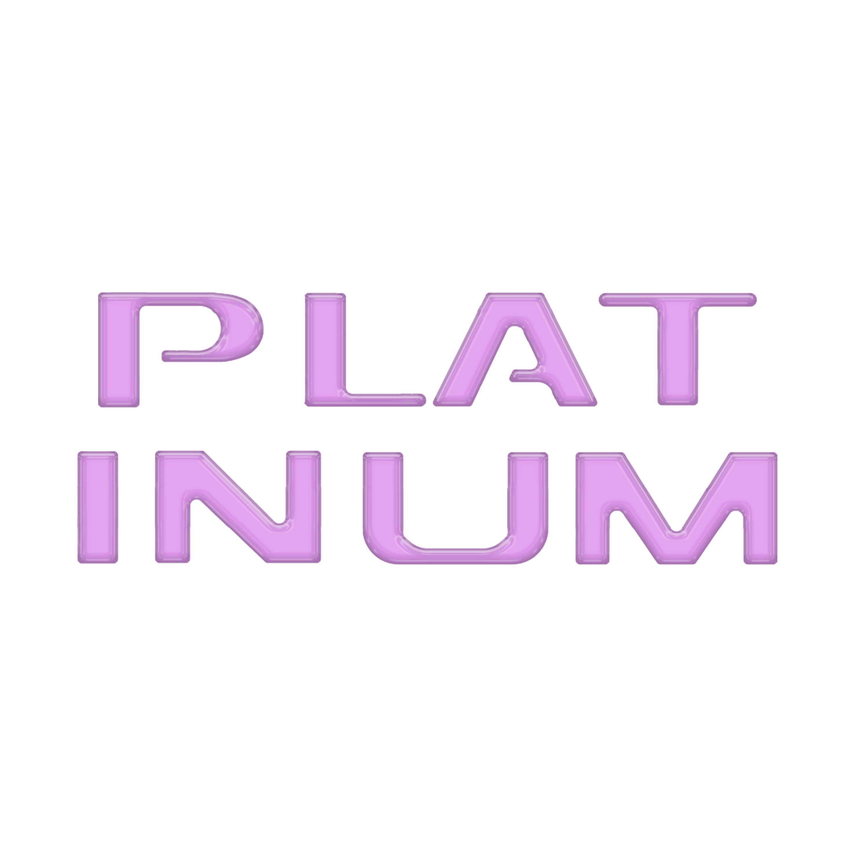 Platinum Tailgate Lettering Kit Fits 2025-2026 Ford Super Duty Platinum