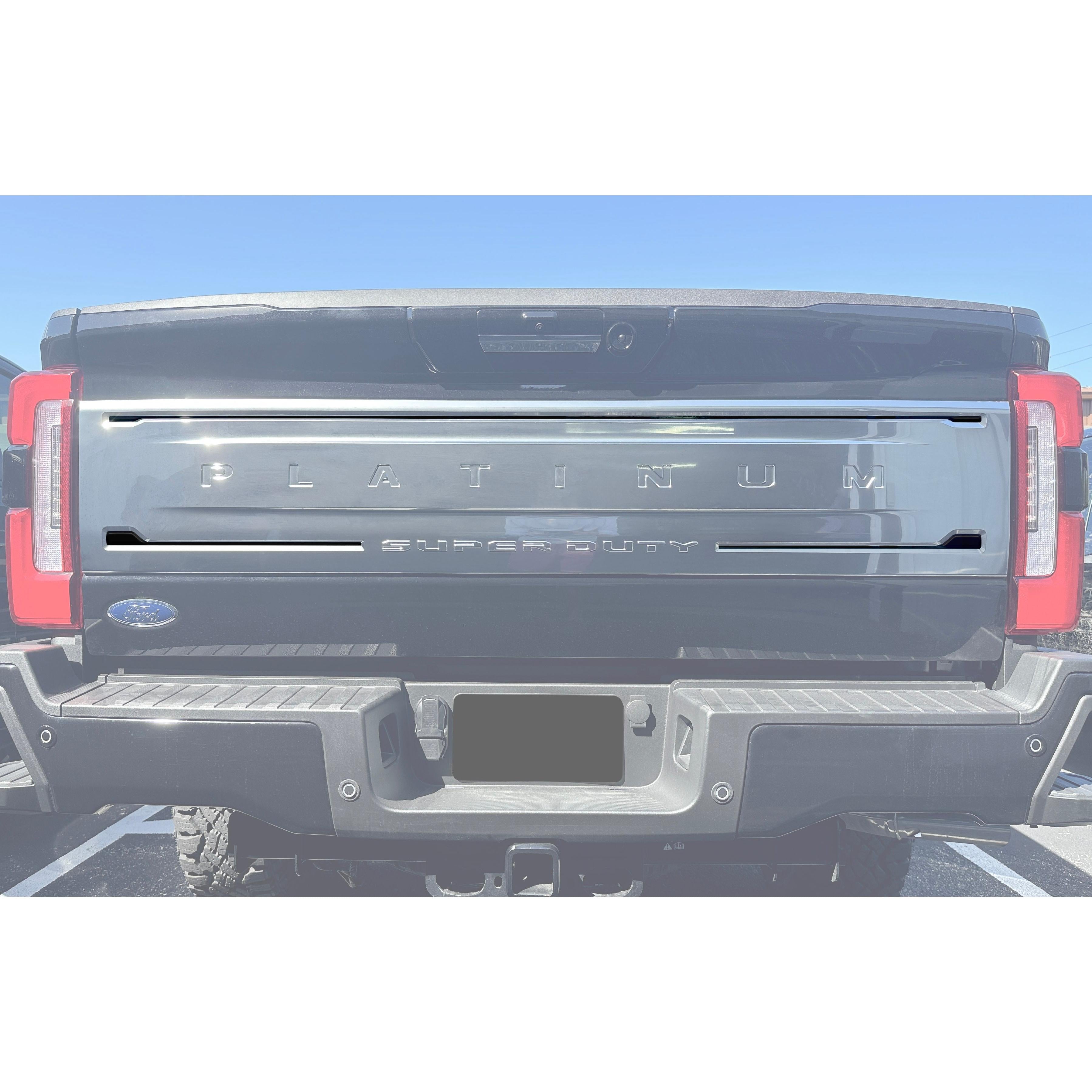 Platinum Tailgate Line Accent Trim Fits 2023-2024 Ford Super Duty