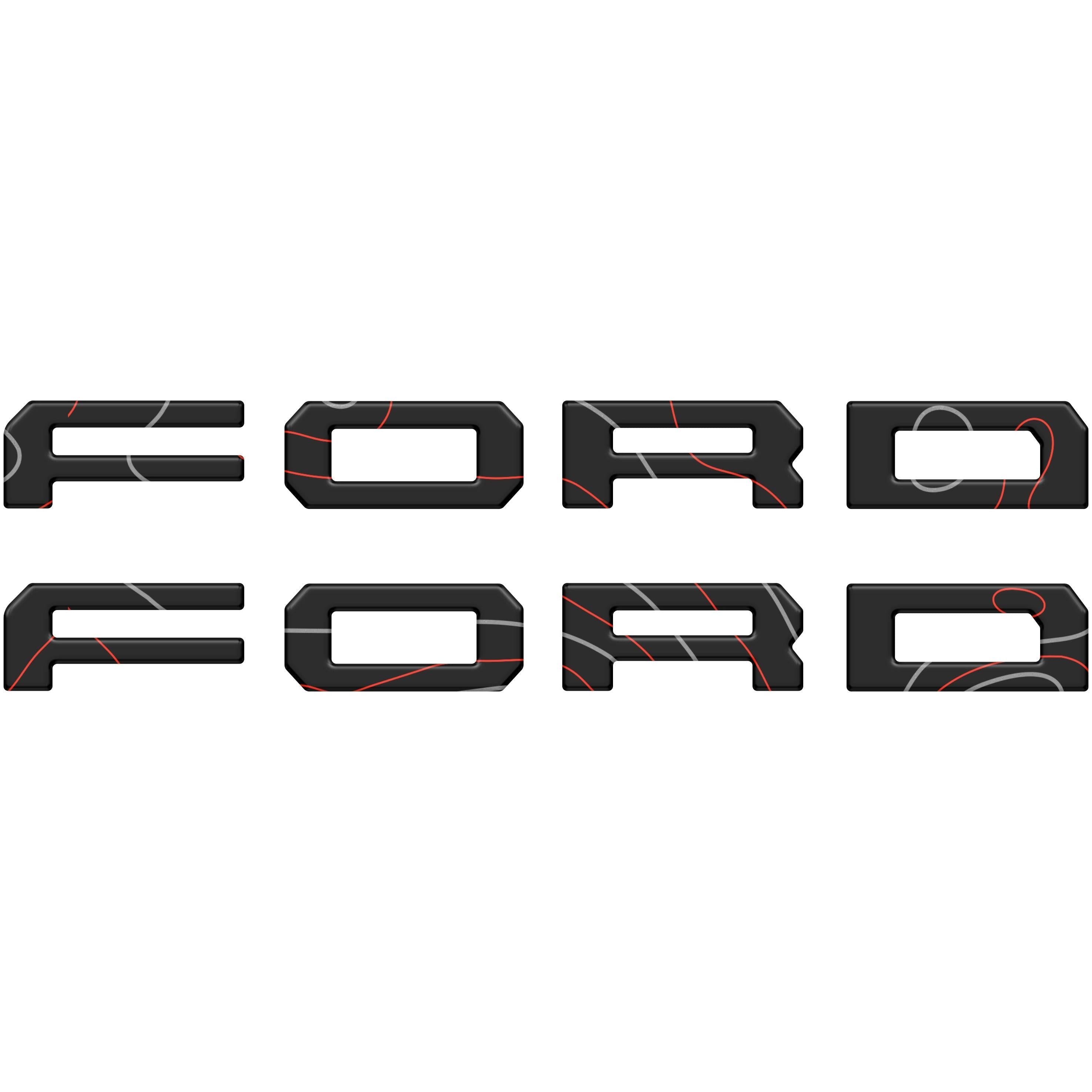 Running Board Letters Fits 2023-2026 Ford Super Duty & F-150 Crew Cab