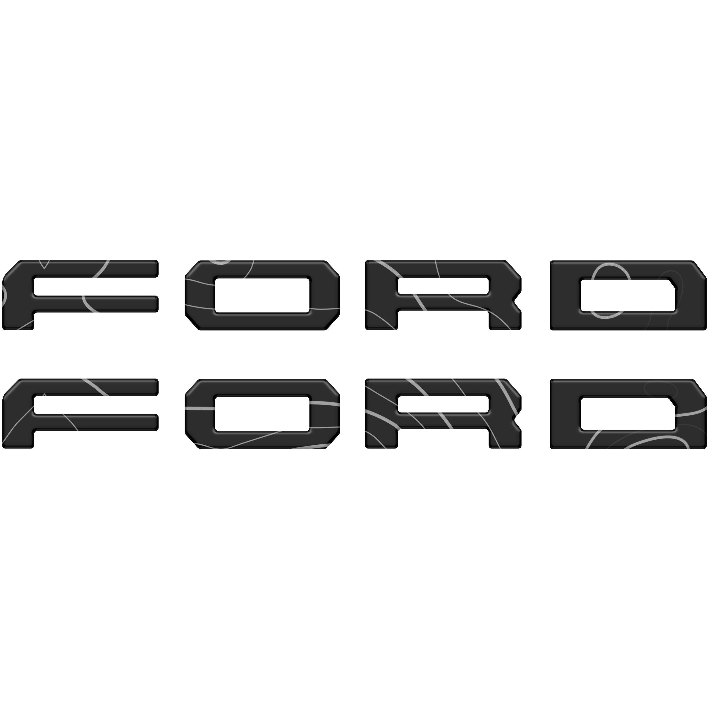 Running Board Letters Fits 2023-2026 Ford Super Duty & F-150 Crew Cab