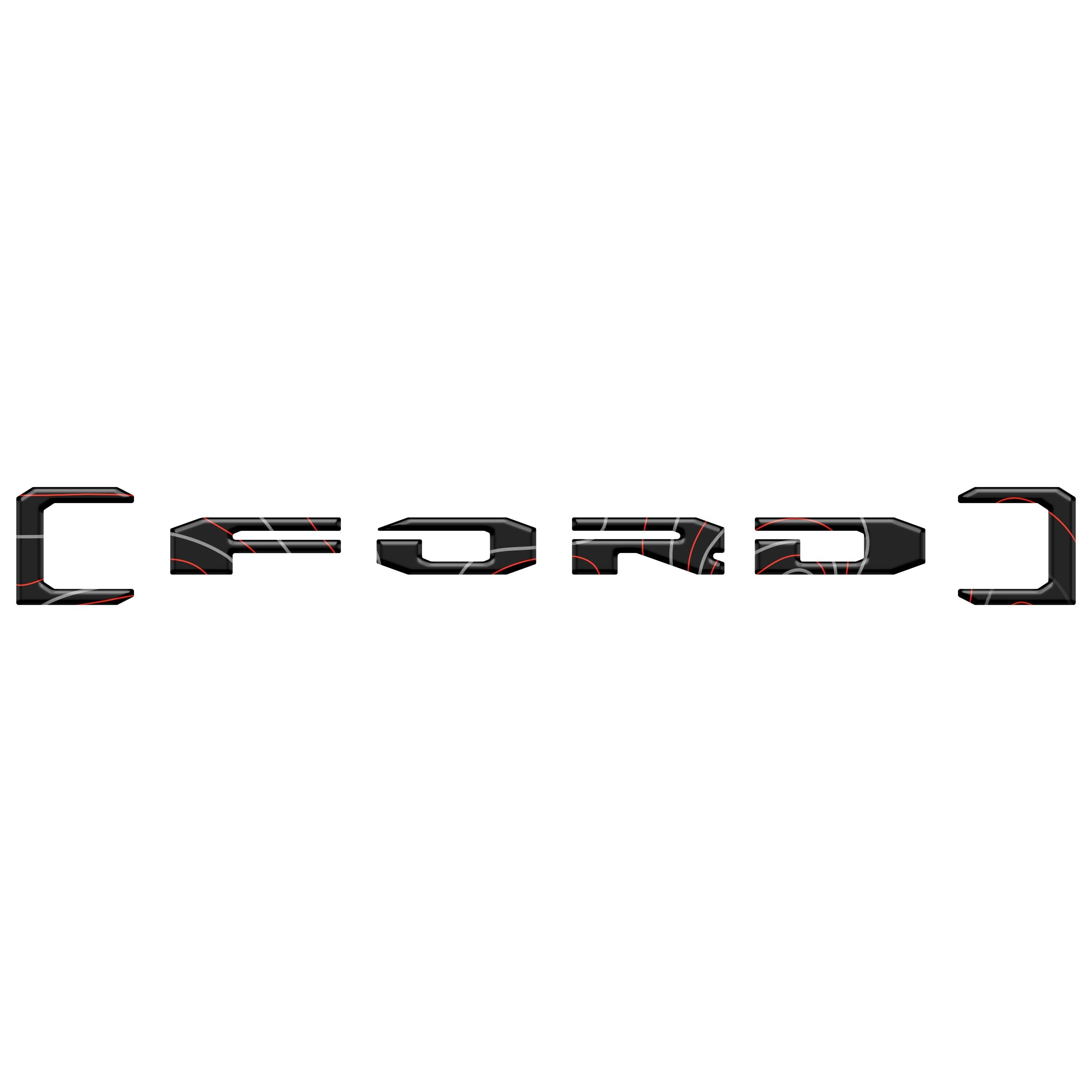 Upper Glove Box Letter Overlays Fits 2023-2026 Ford Super Duty