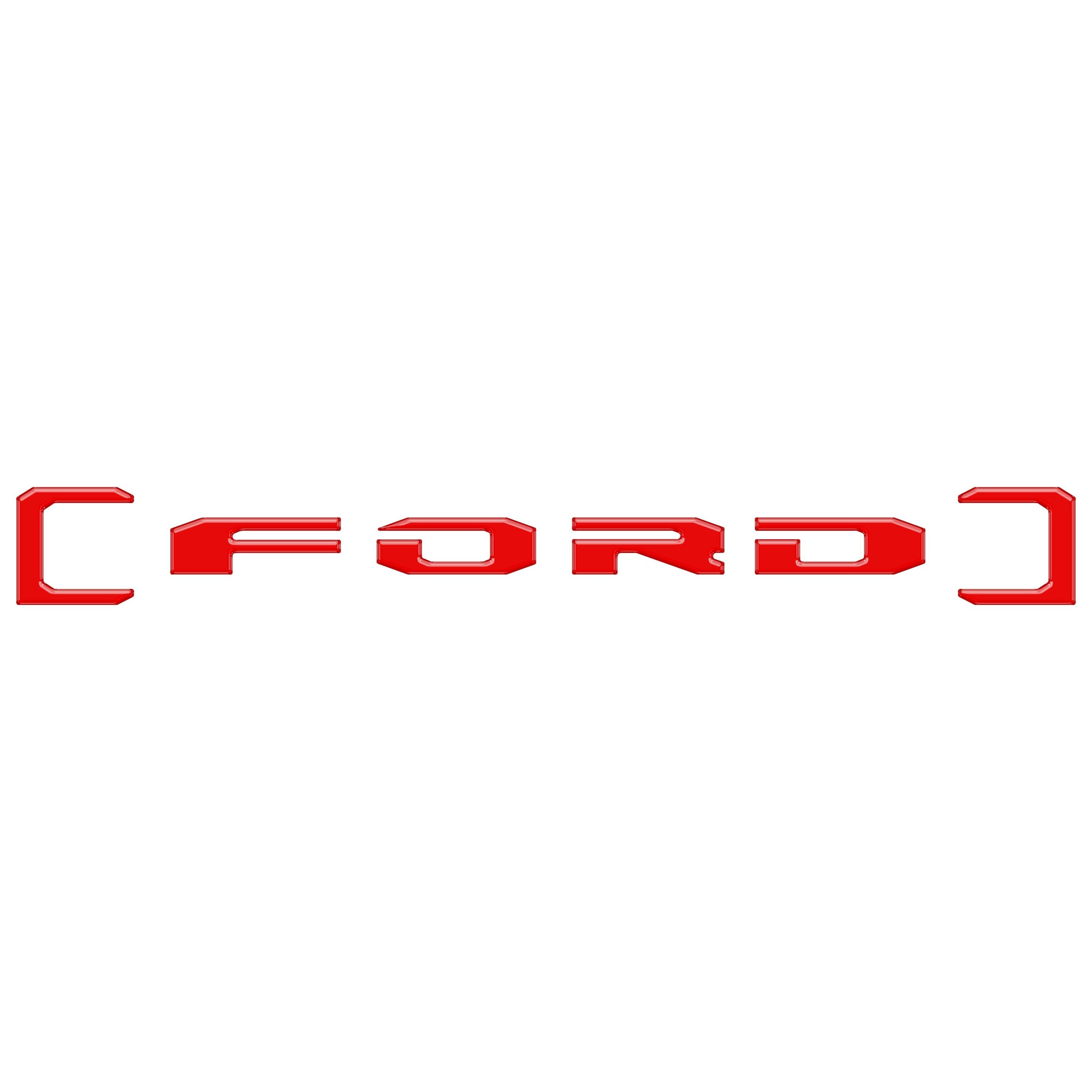 Upper Glove Box Letter Overlays Fits 2023-2026 Ford Super Duty