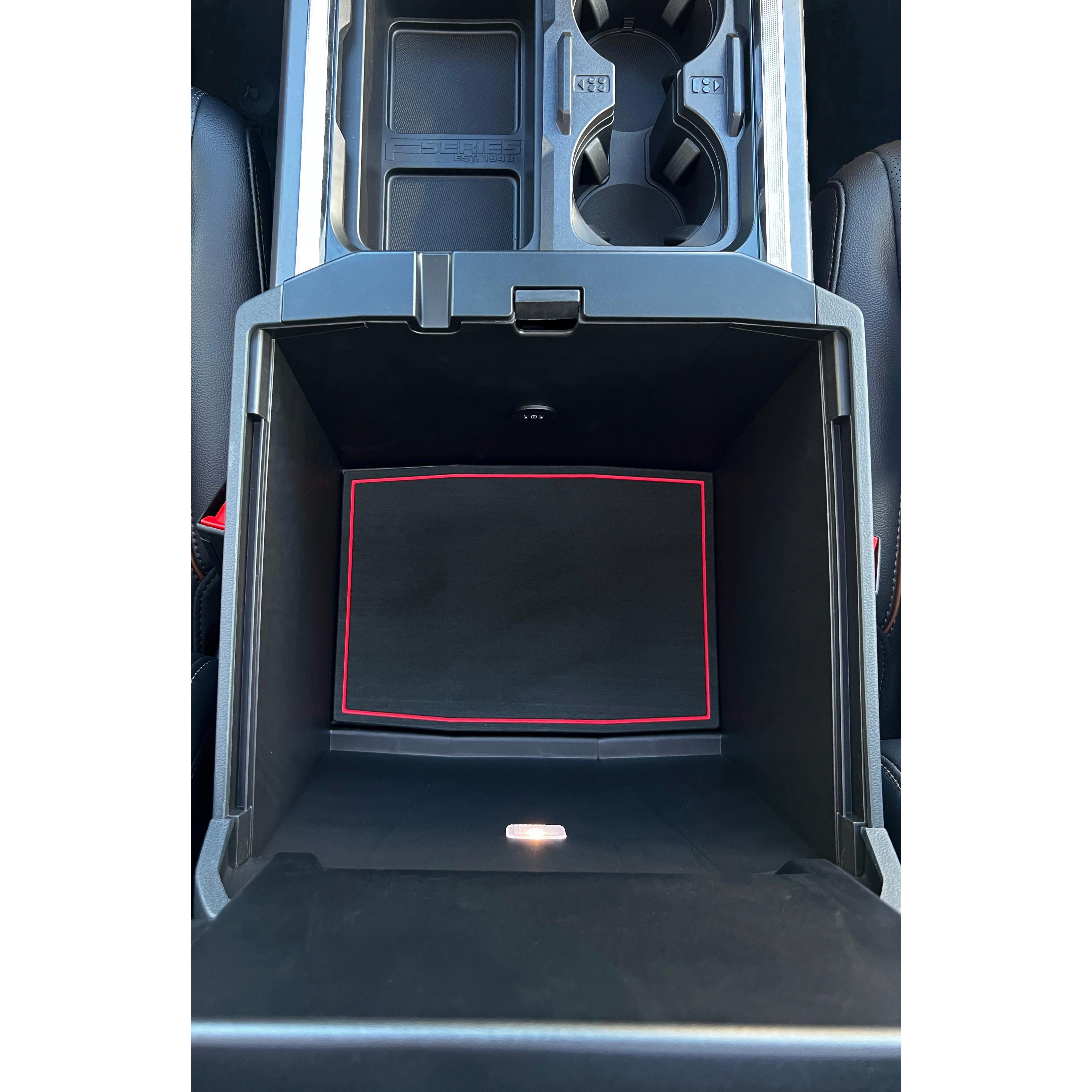 Bucket Seat Center Console Compartment Foam Inserts Fits 2023-2026 Ford Super Duty