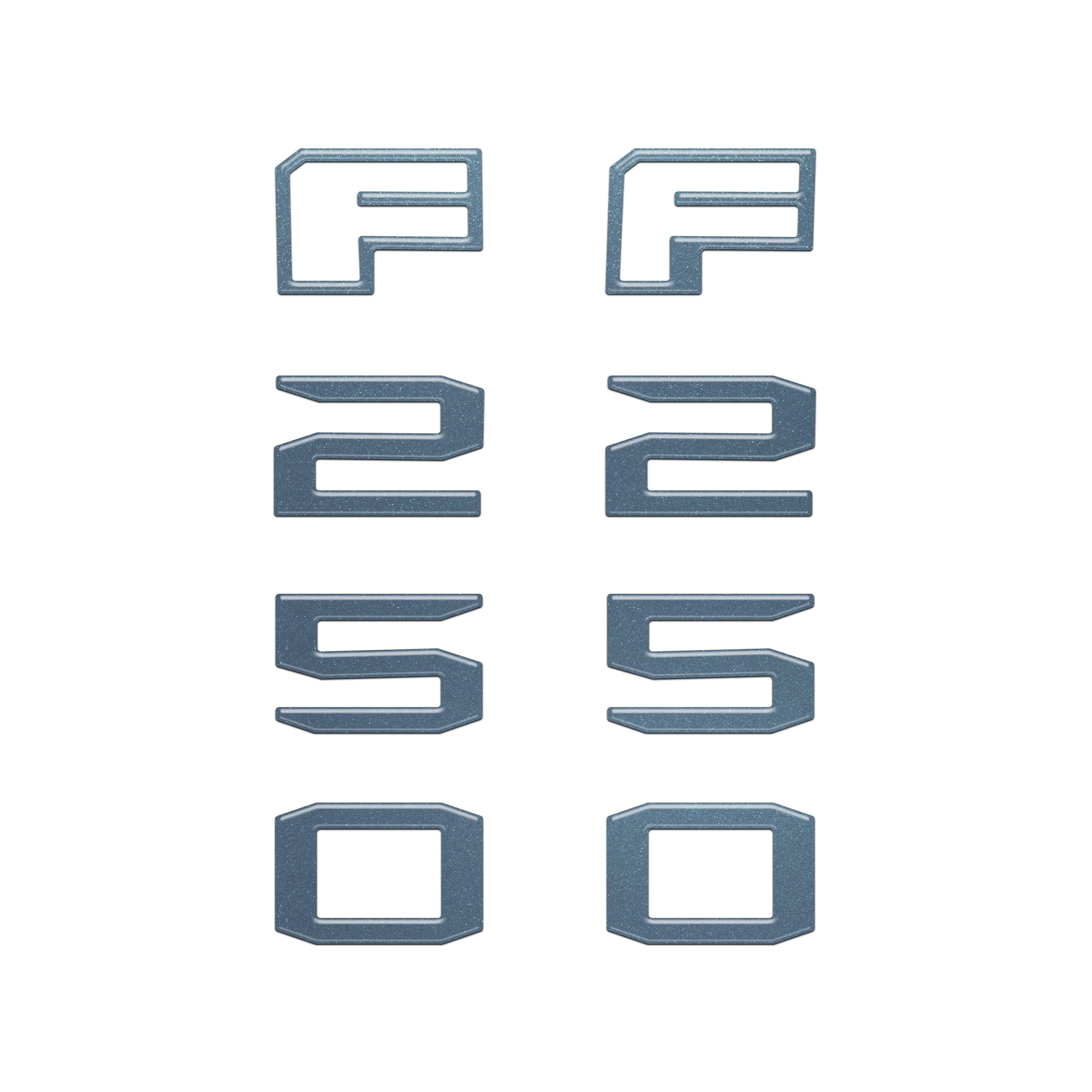 Fender Badge Letter Overlays Fits 2023-2026 Ford Super Duty
