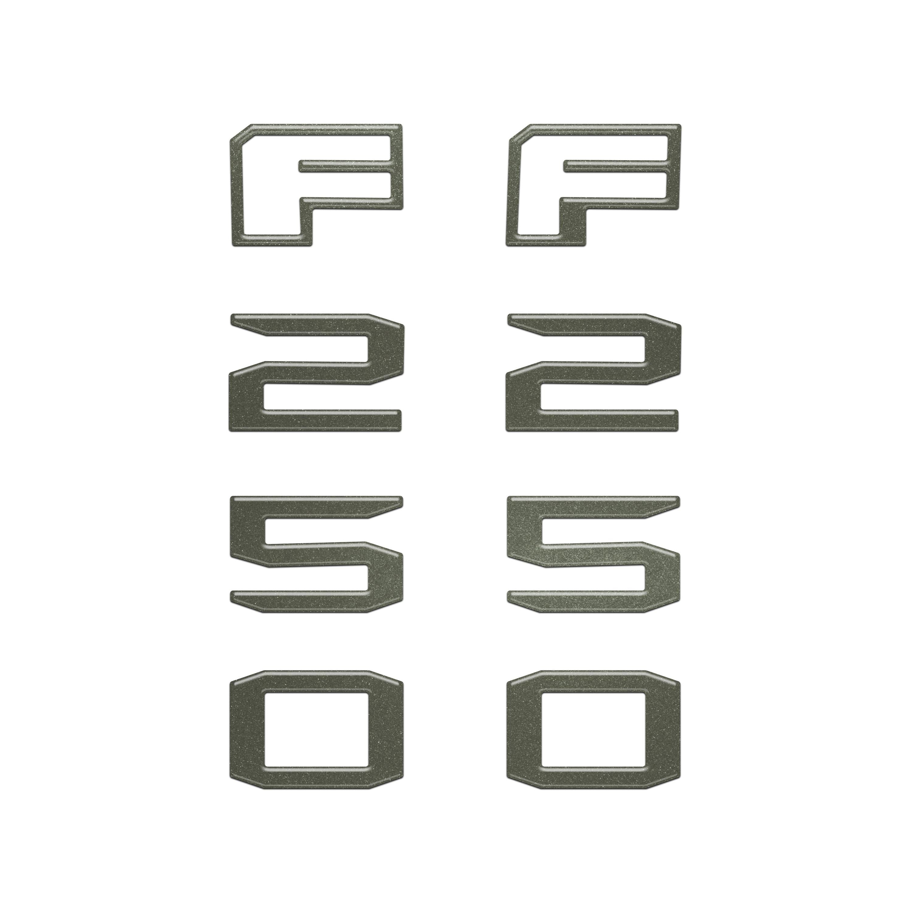Fender Badge Letter Overlays Fits 2023-2026 Ford Super Duty