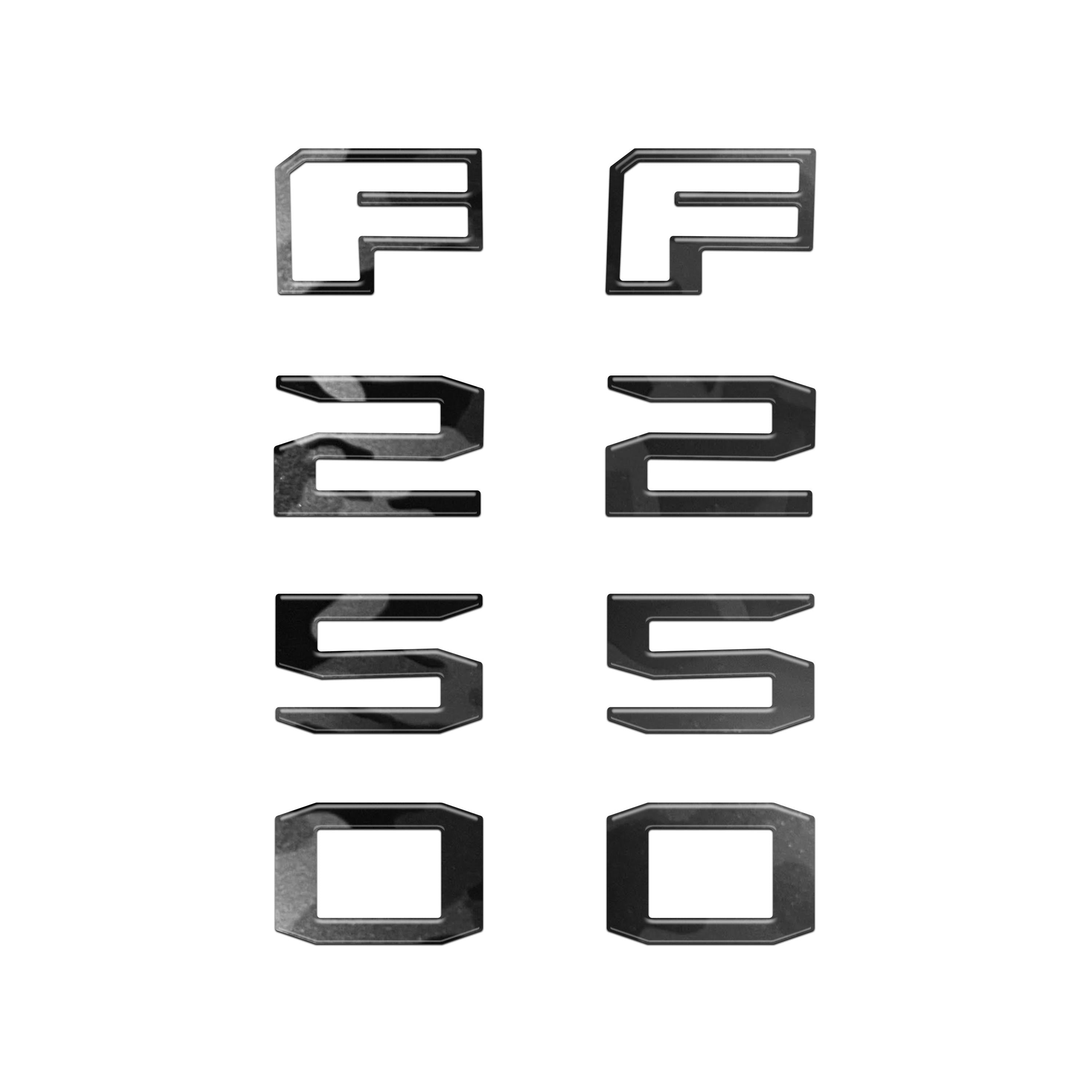 Fender Badge Letter Overlays Fits 2023-2026 Ford Super Duty