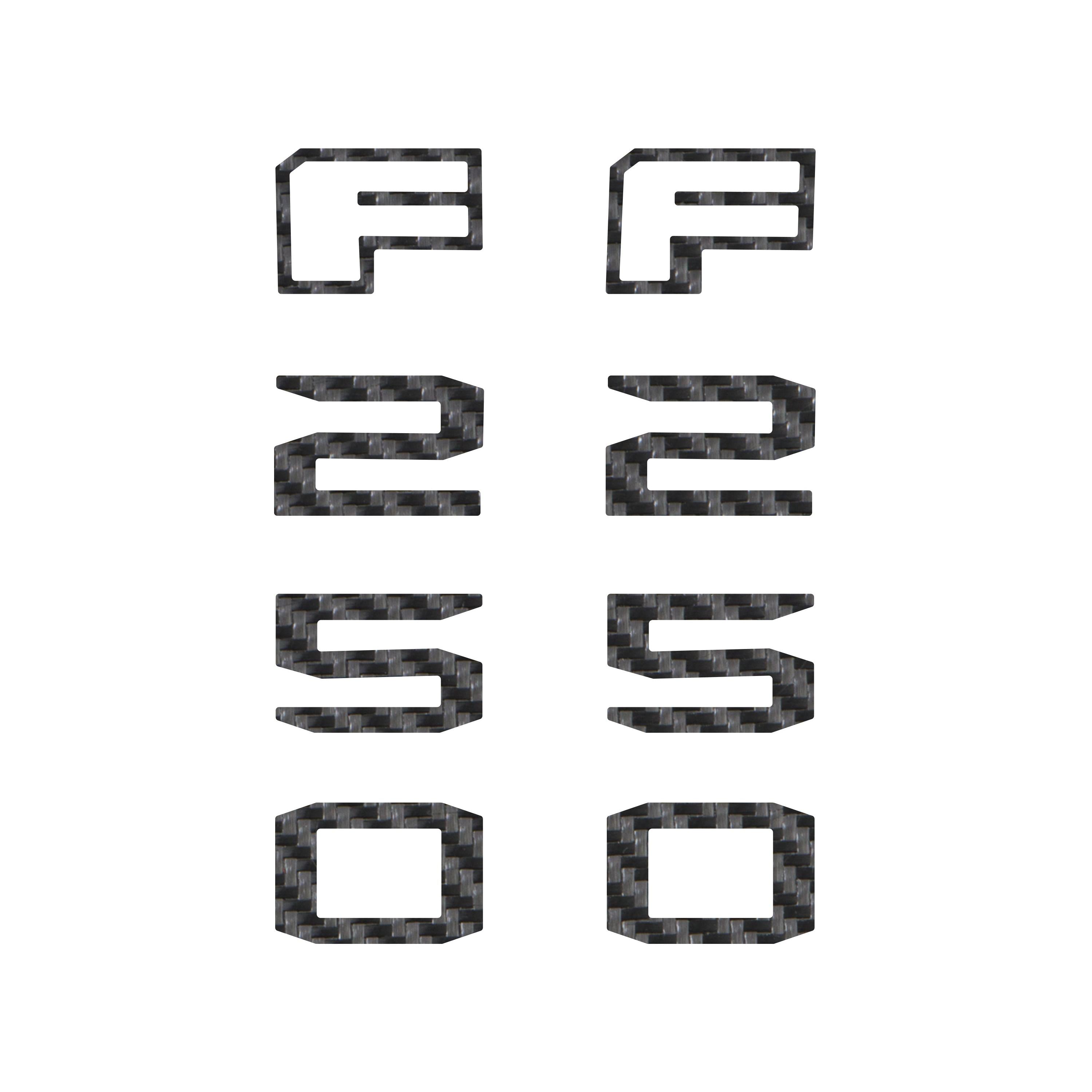 Fender Badge Letter Overlays Fits 2023-2026 Ford Super Duty