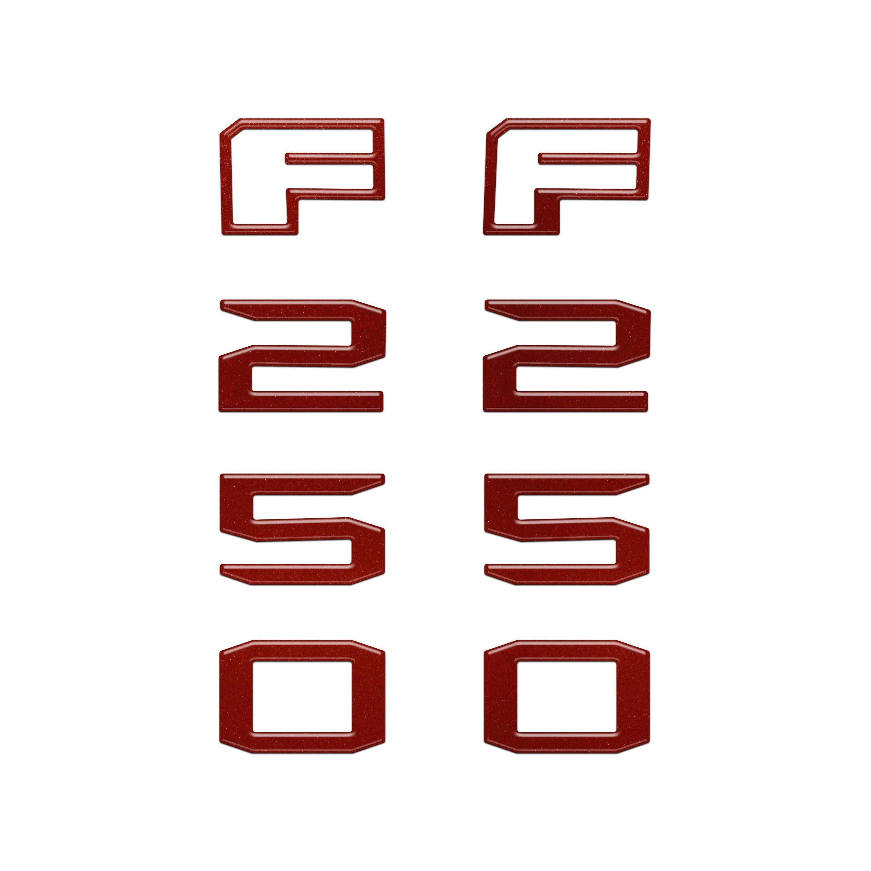 Fender Badge Letter Overlays Fits 2023-2026 Ford Super Duty