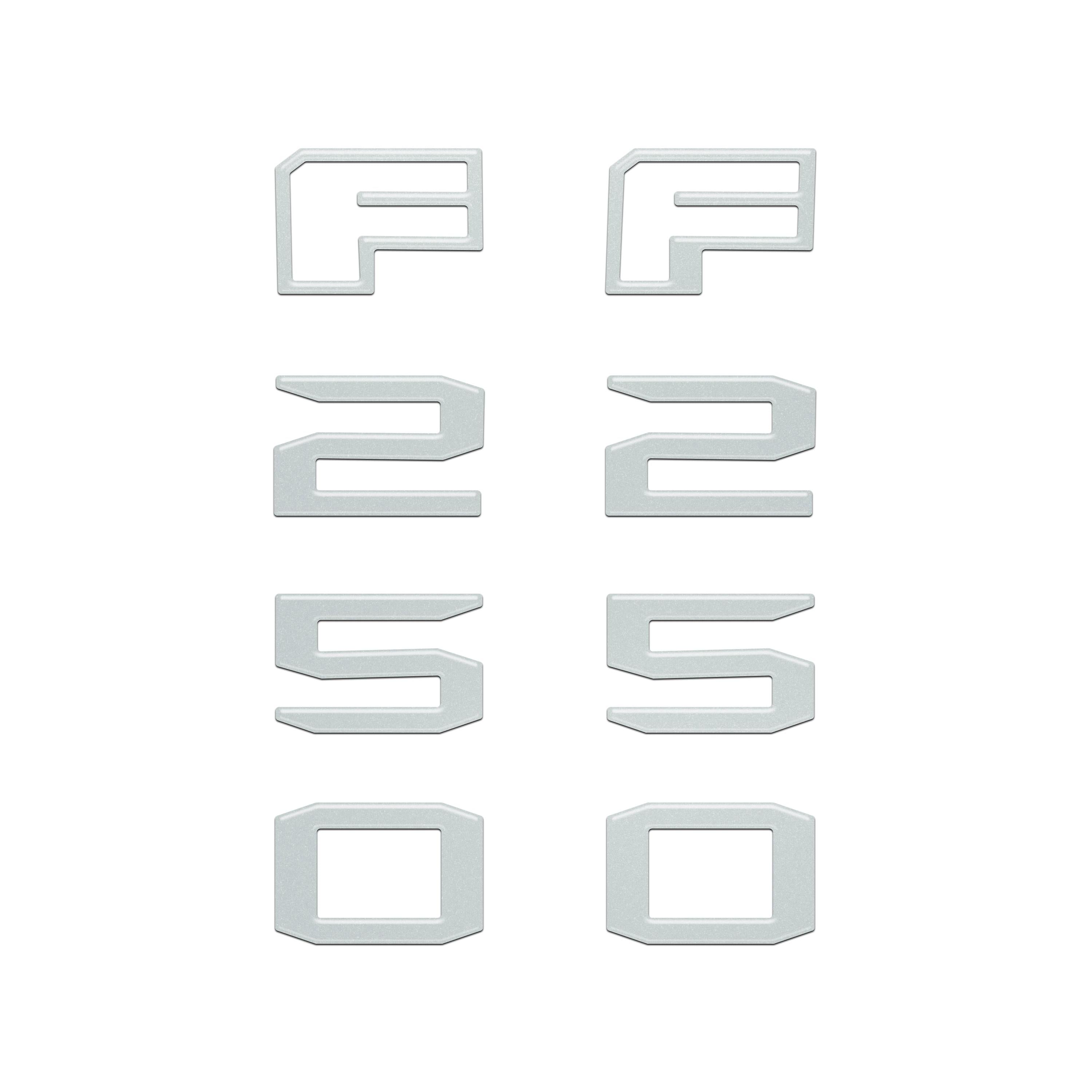 Fender Badge Letter Overlays Fits 2023-2026 Ford Super Duty