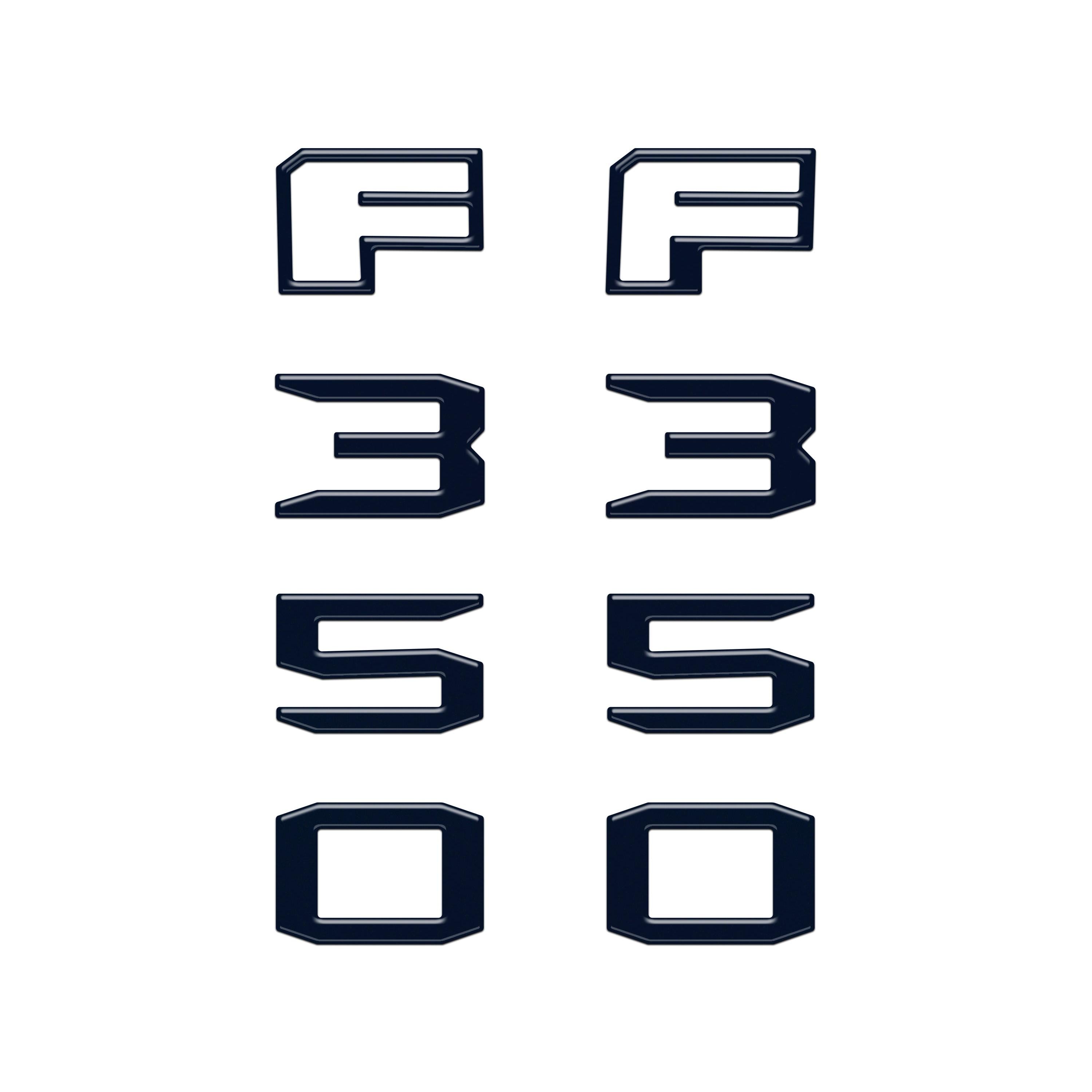 Fender Badge Letter Overlays Fits 2023-2026 Ford Super Duty