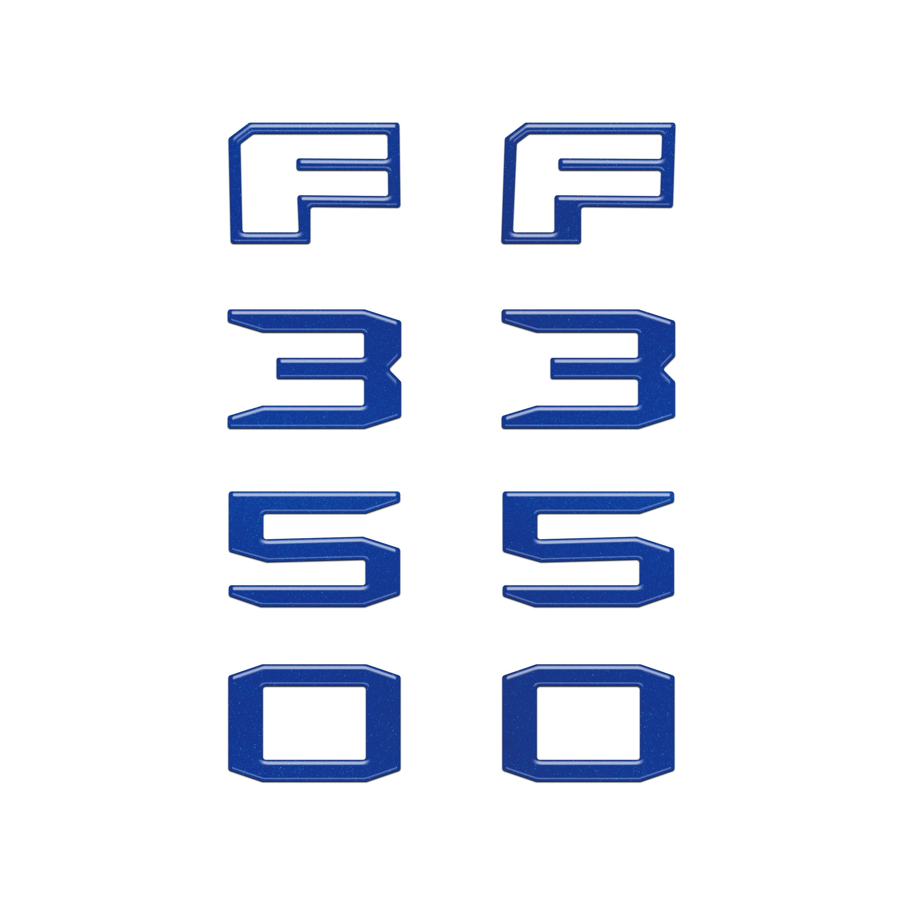 Fender Badge Letter Overlays Fits 2023-2026 Ford Super Duty