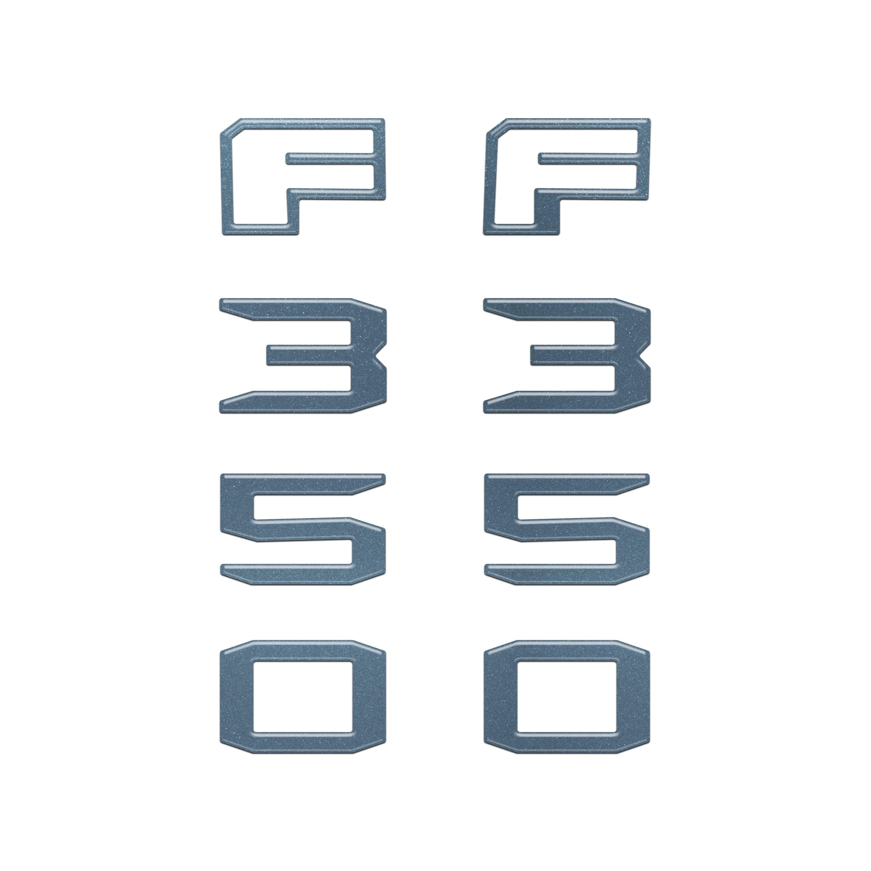 Fender Badge Letter Overlays Fits 2023-2026 Ford Super Duty