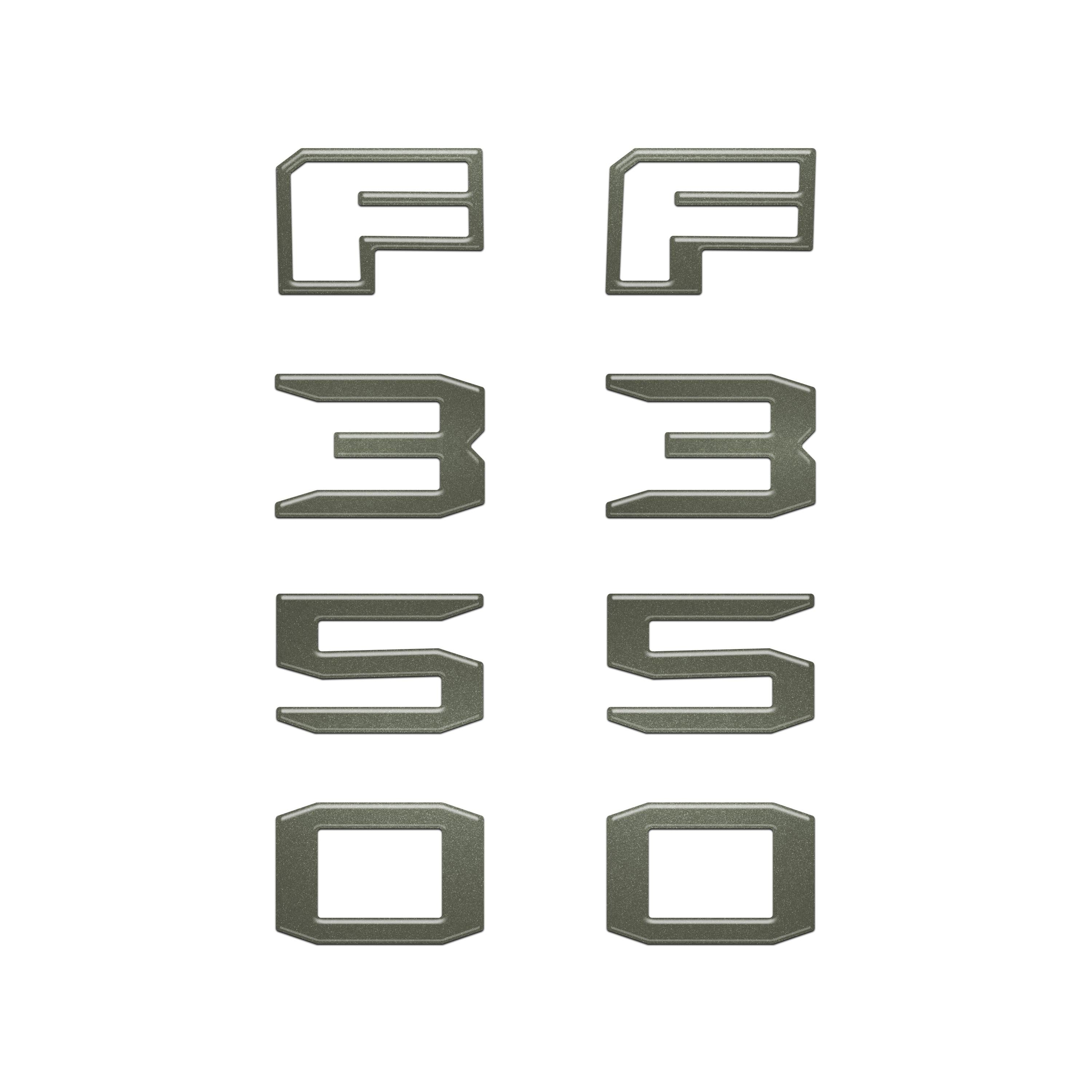 Fender Badge Letter Overlays Fits 2023-2026 Ford Super Duty