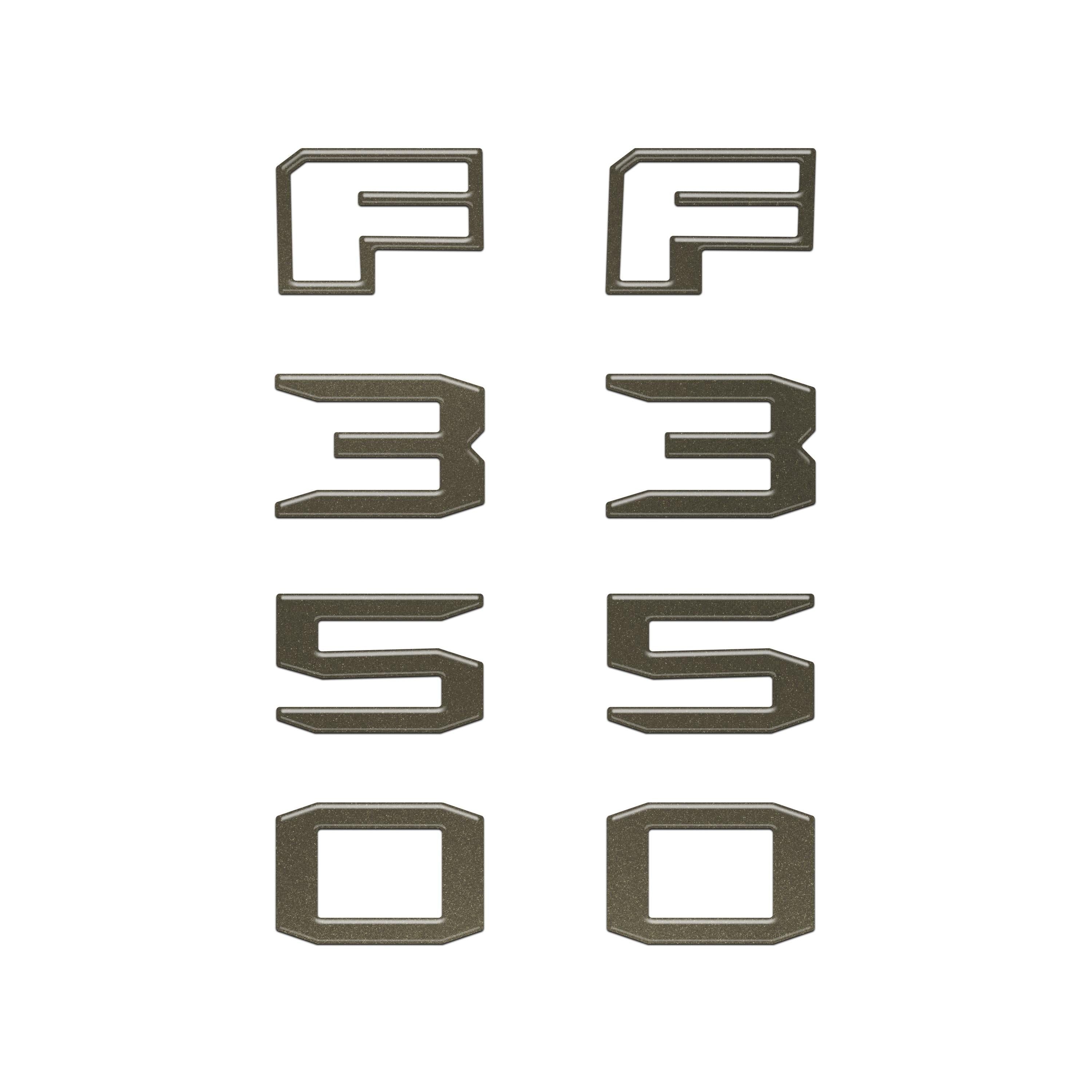 Fender Badge Letter Overlays Fits 2023-2026 Ford Super Duty