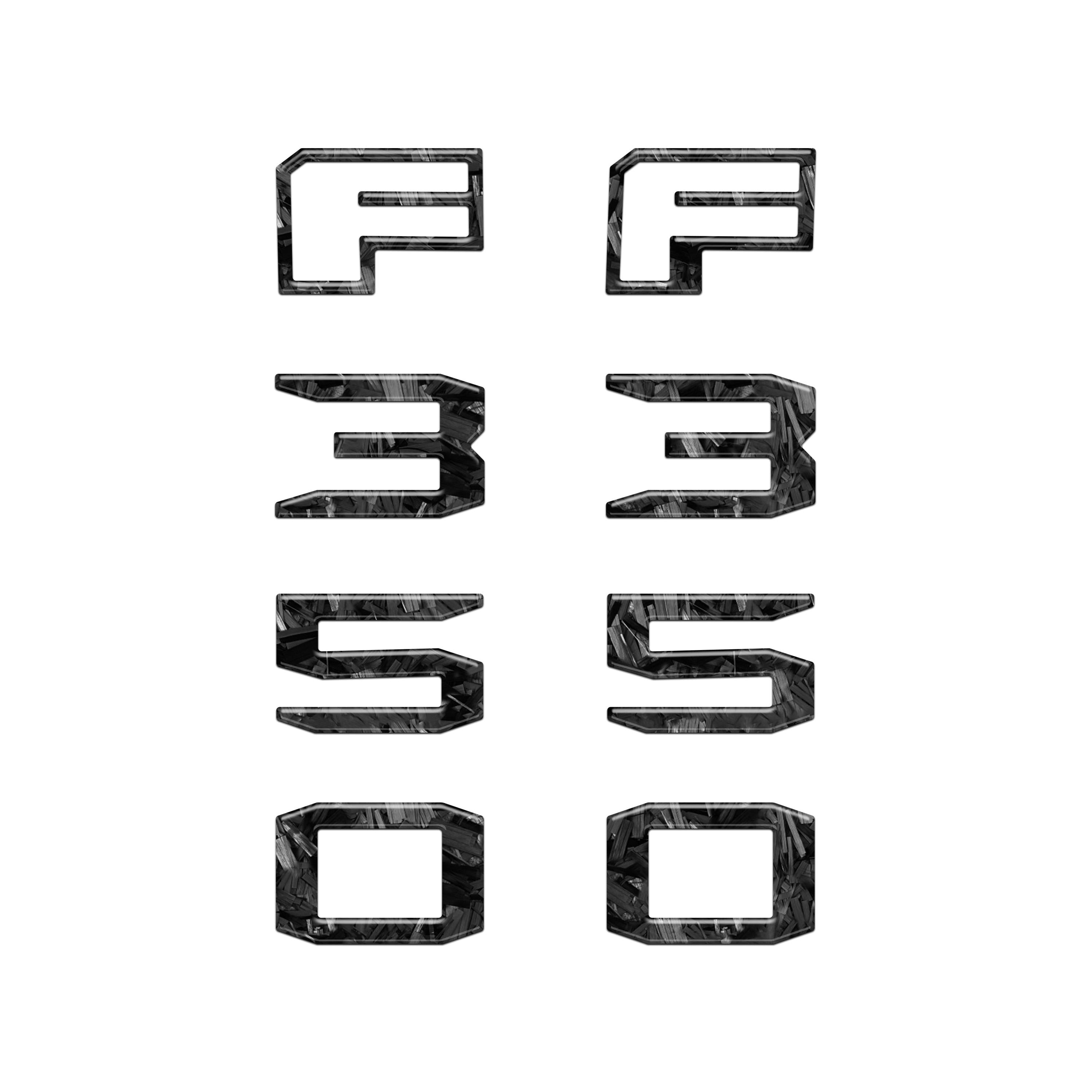 Fender Badge Letter Overlays Fits 2023-2026 Ford Super Duty