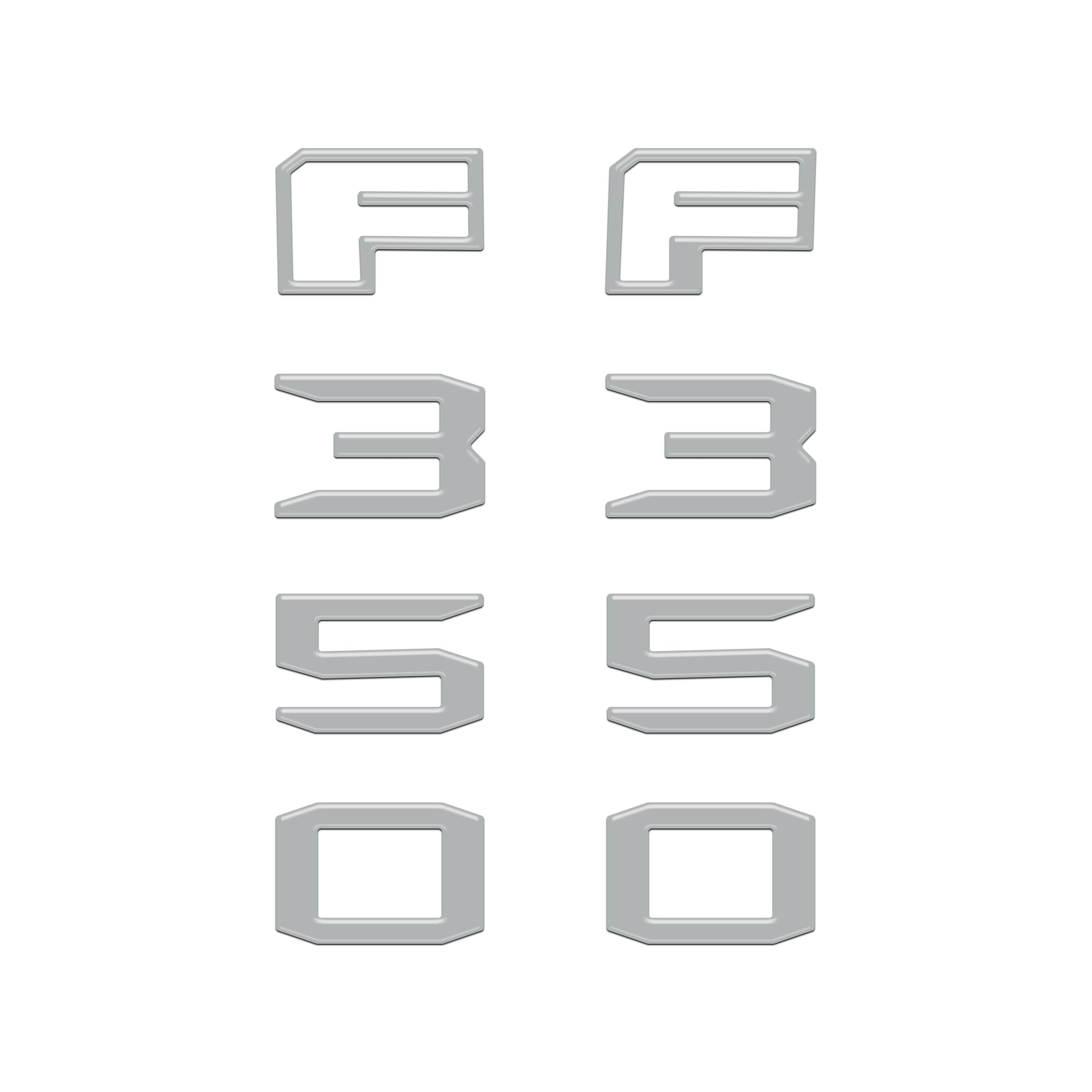 Fender Badge Letter Overlays Fits 2023-2026 Ford Super Duty