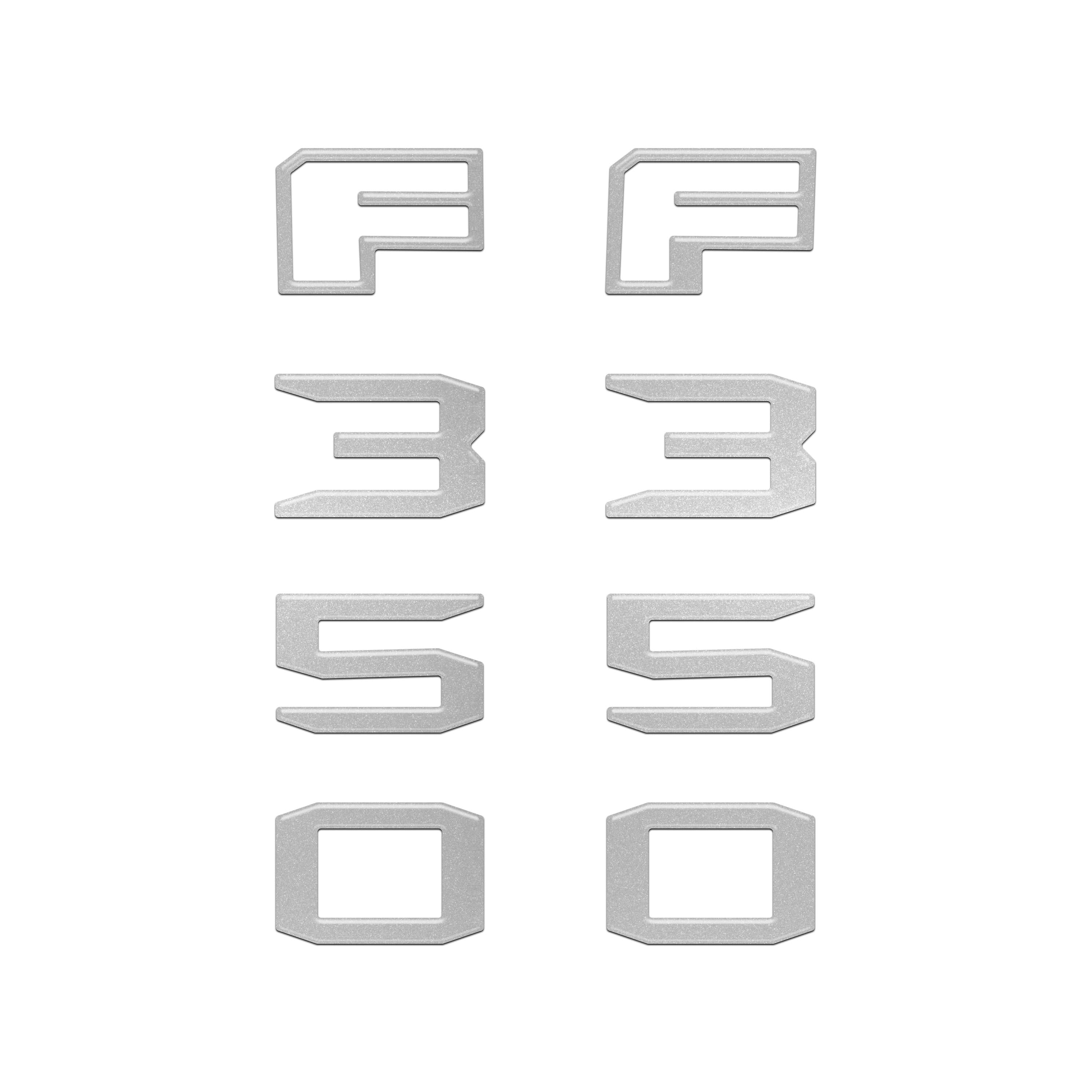 Fender Badge Letter Overlays Fits 2023-2026 Ford Super Duty