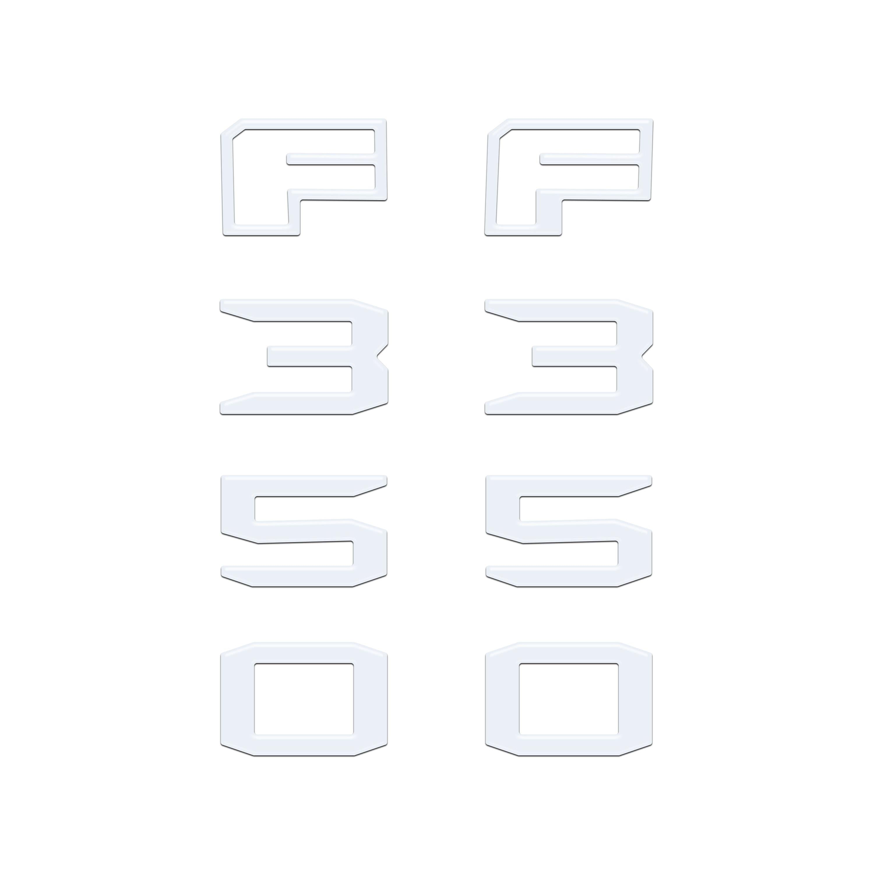 Fender Badge Letter Overlays Fits 2023-2026 Ford Super Duty