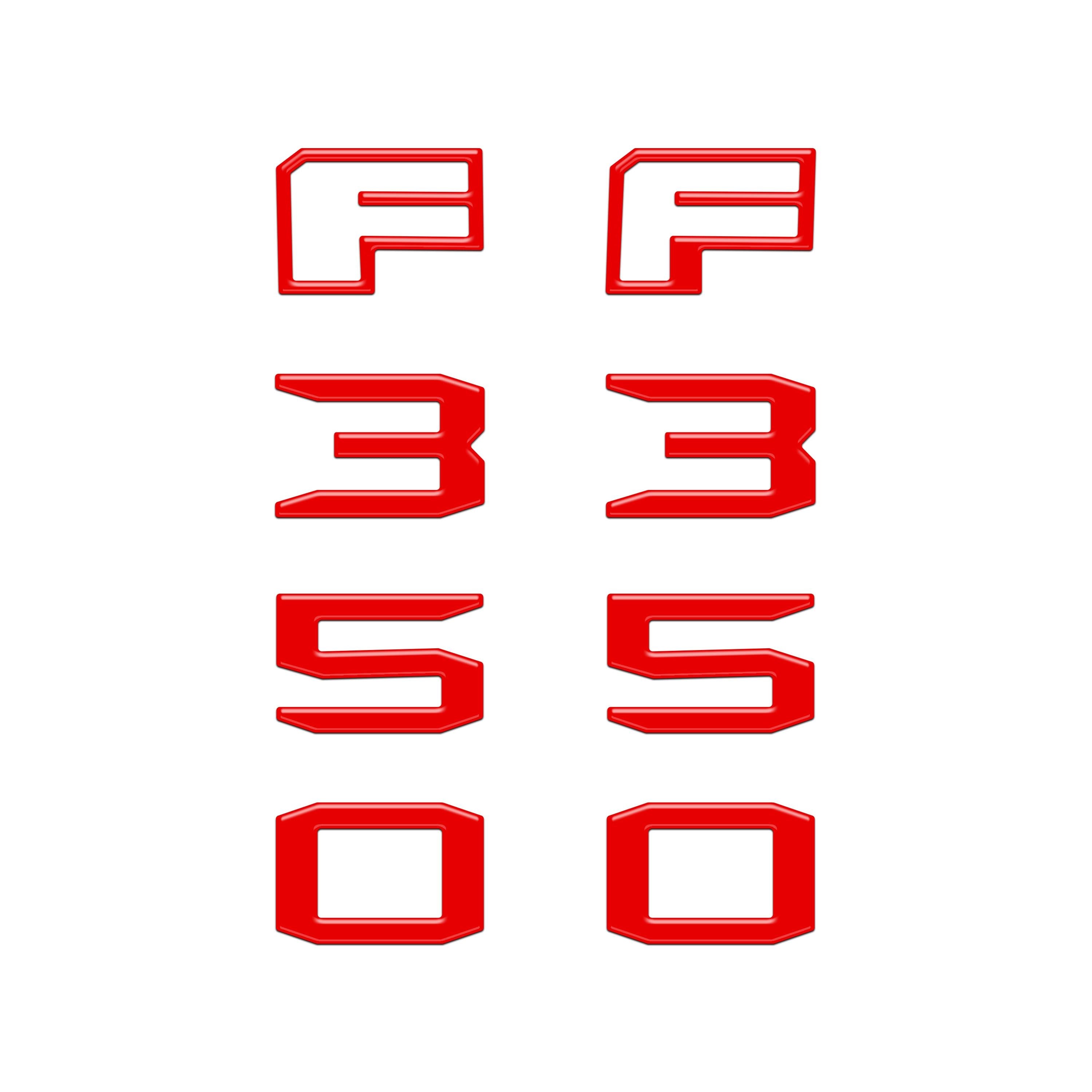 Fender Badge Letter Overlays Fits 2023-2026 Ford Super Duty