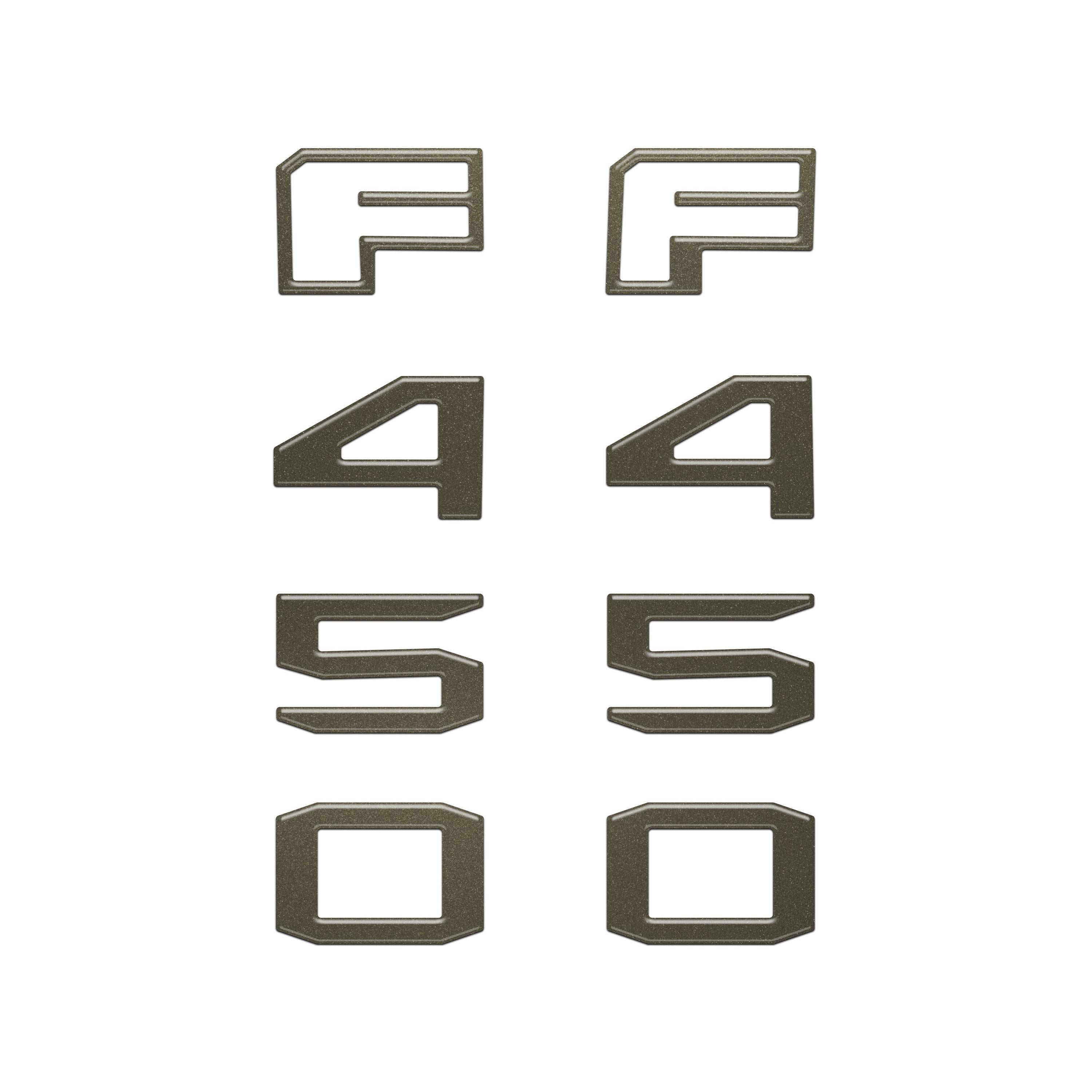 Fender Badge Letter Overlays Fits 2023-2026 Ford Super Duty