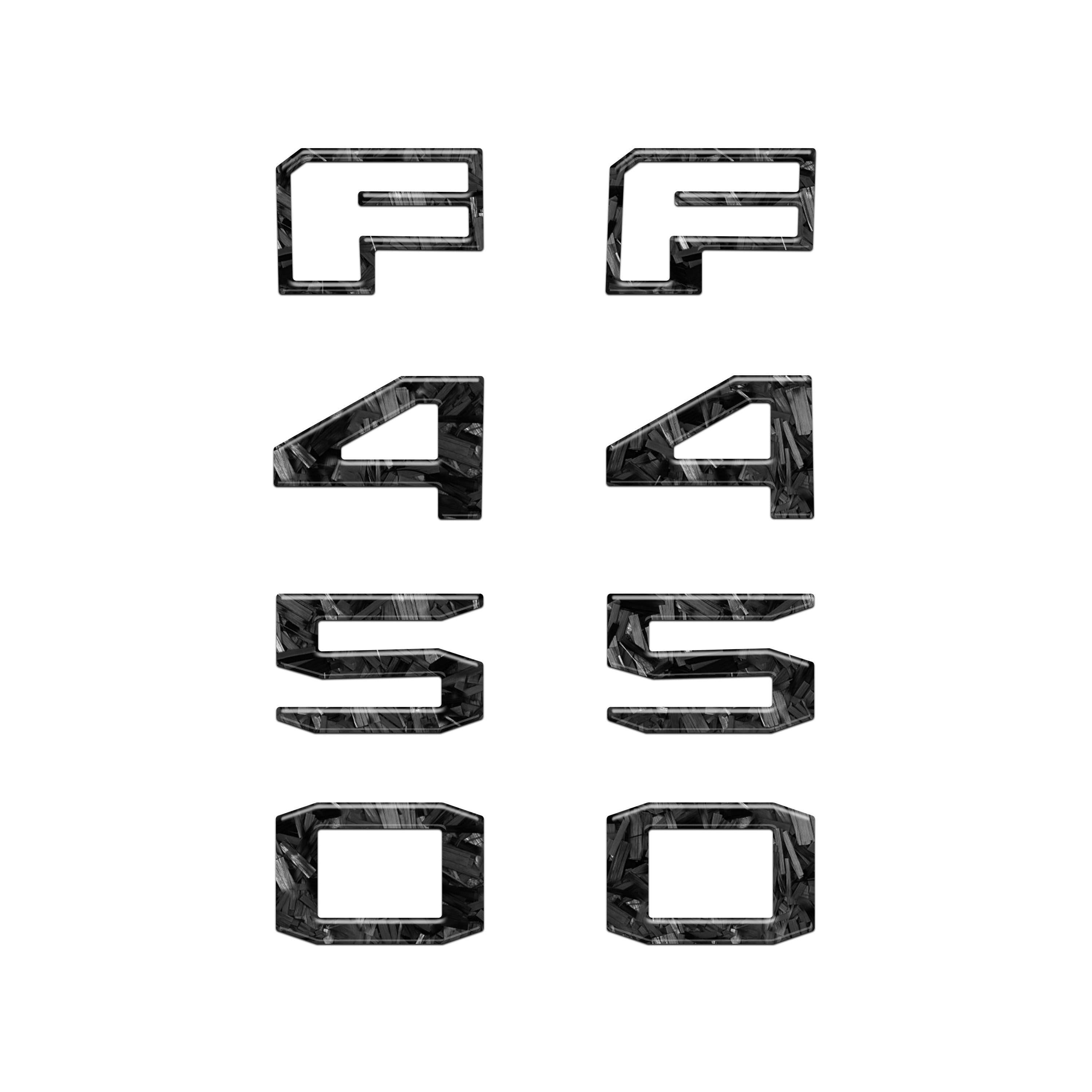 Fender Badge Letter Overlays Fits 2023-2026 Ford Super Duty