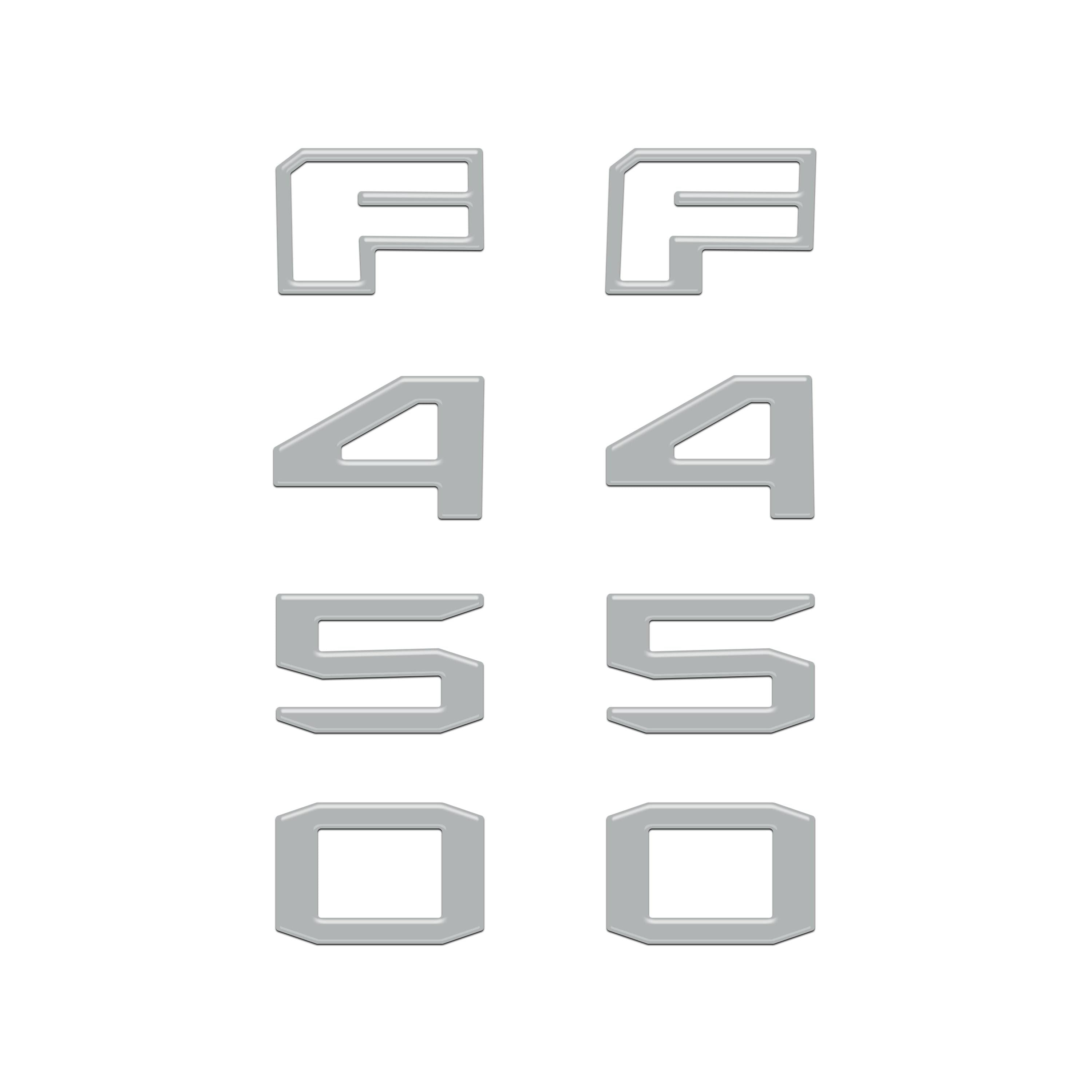 Fender Badge Letter Overlays Fits 2023-2026 Ford Super Duty