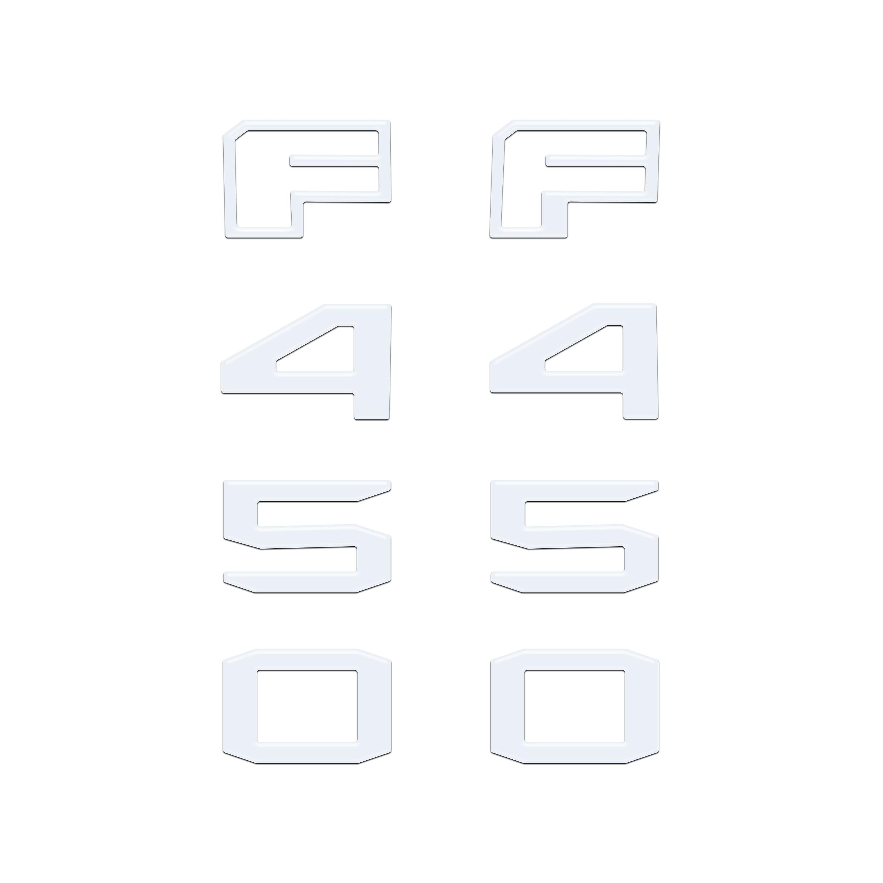 Fender Badge Letter Overlays Fits 2023-2026 Ford Super Duty