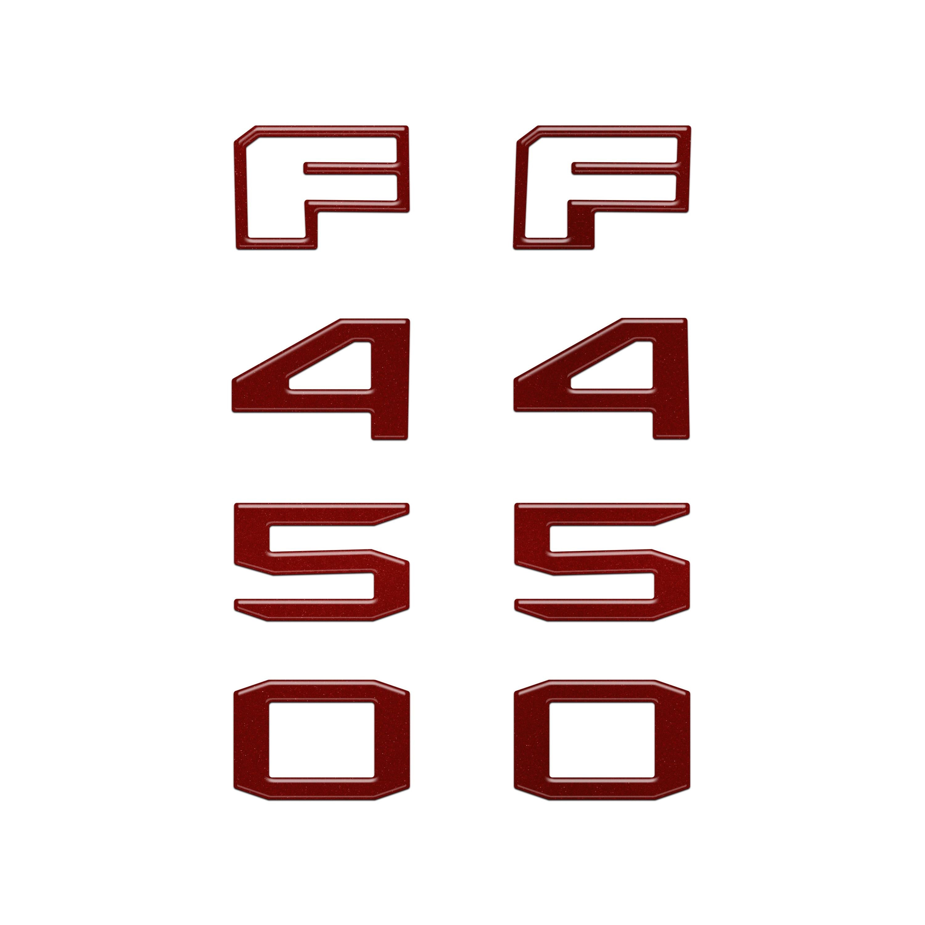 Fender Badge Letter Overlays Fits 2023-2026 Ford Super Duty