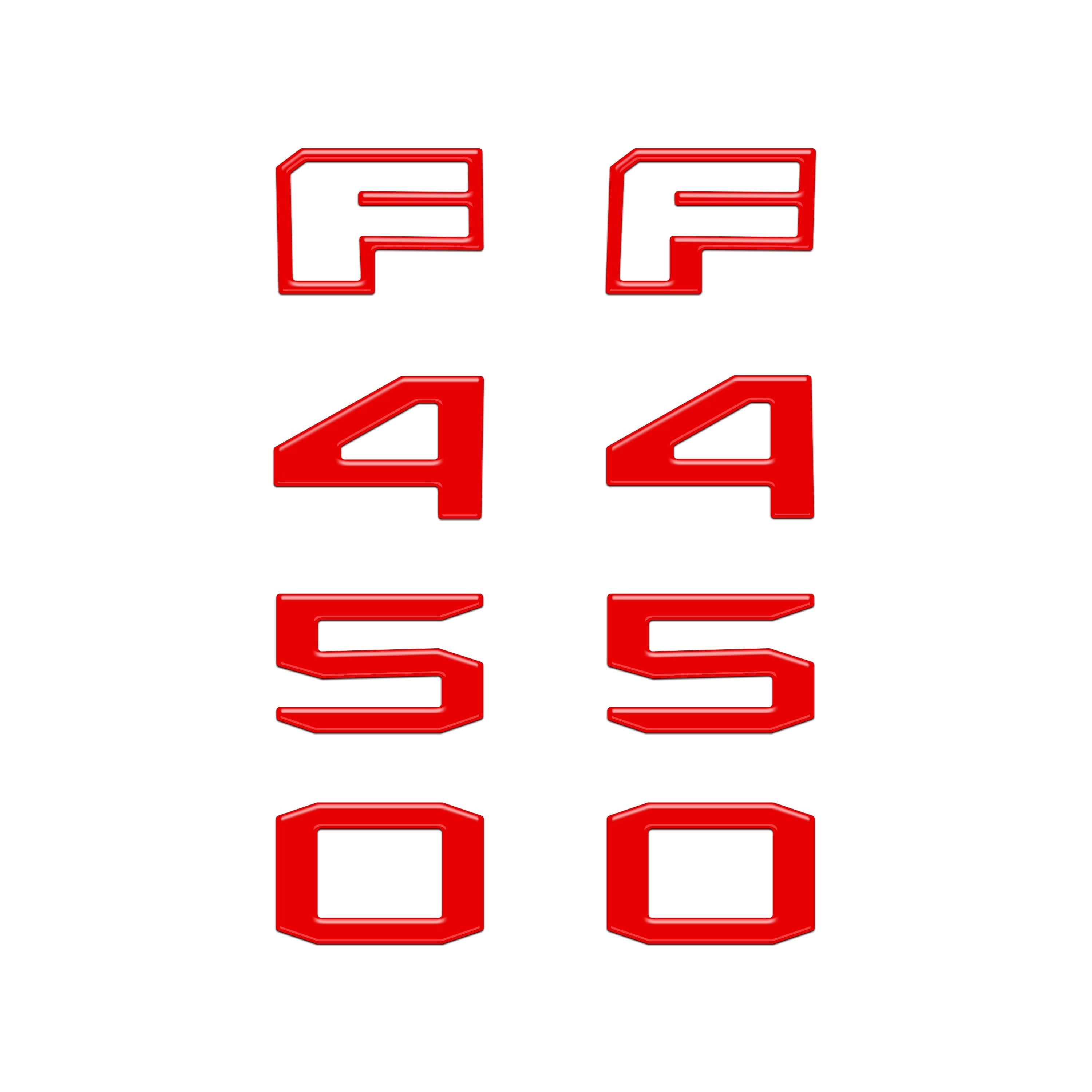 Fender Badge Letter Overlays Fits 2023-2026 Ford Super Duty