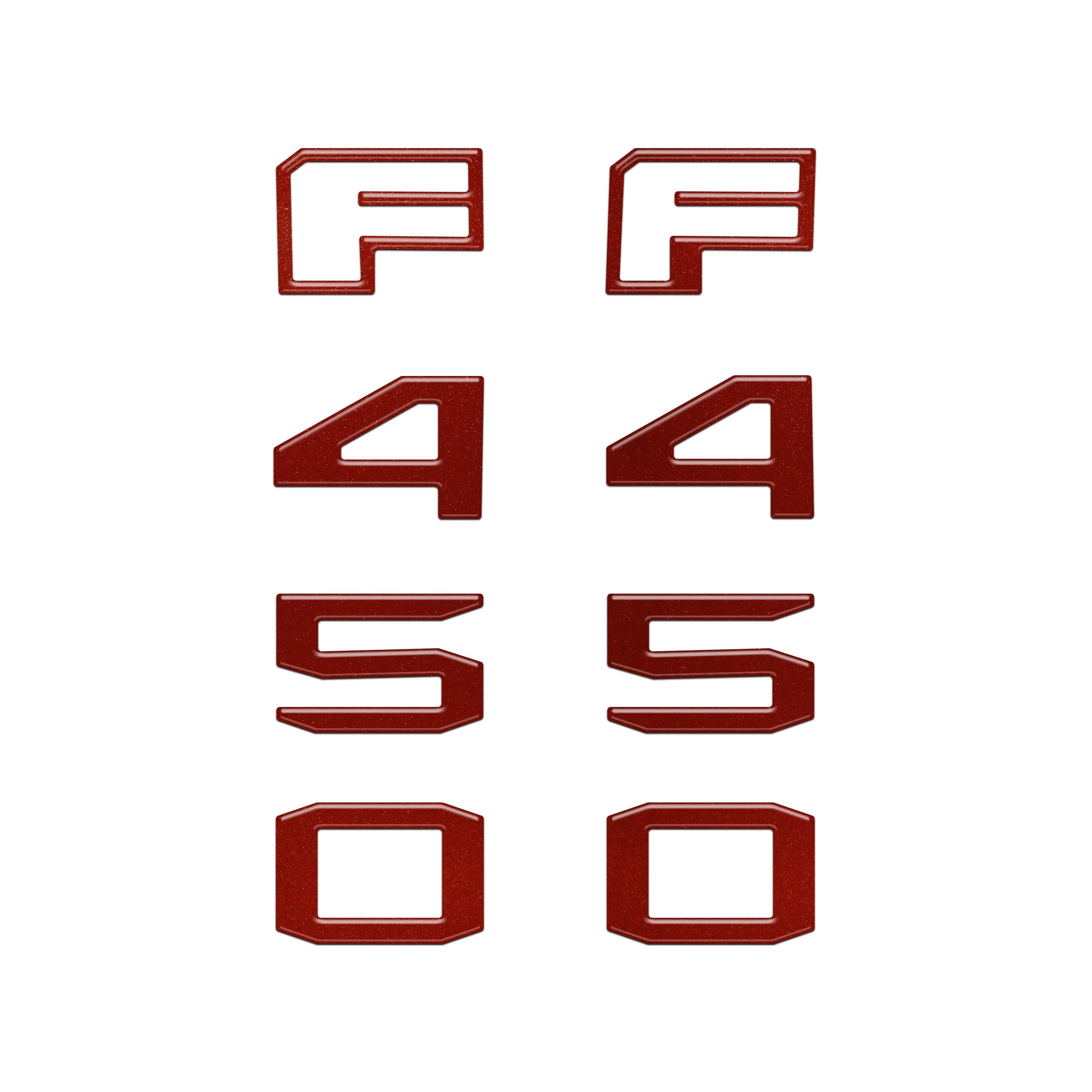 Fender Badge Letter Overlays Fits 2023-2026 Ford Super Duty