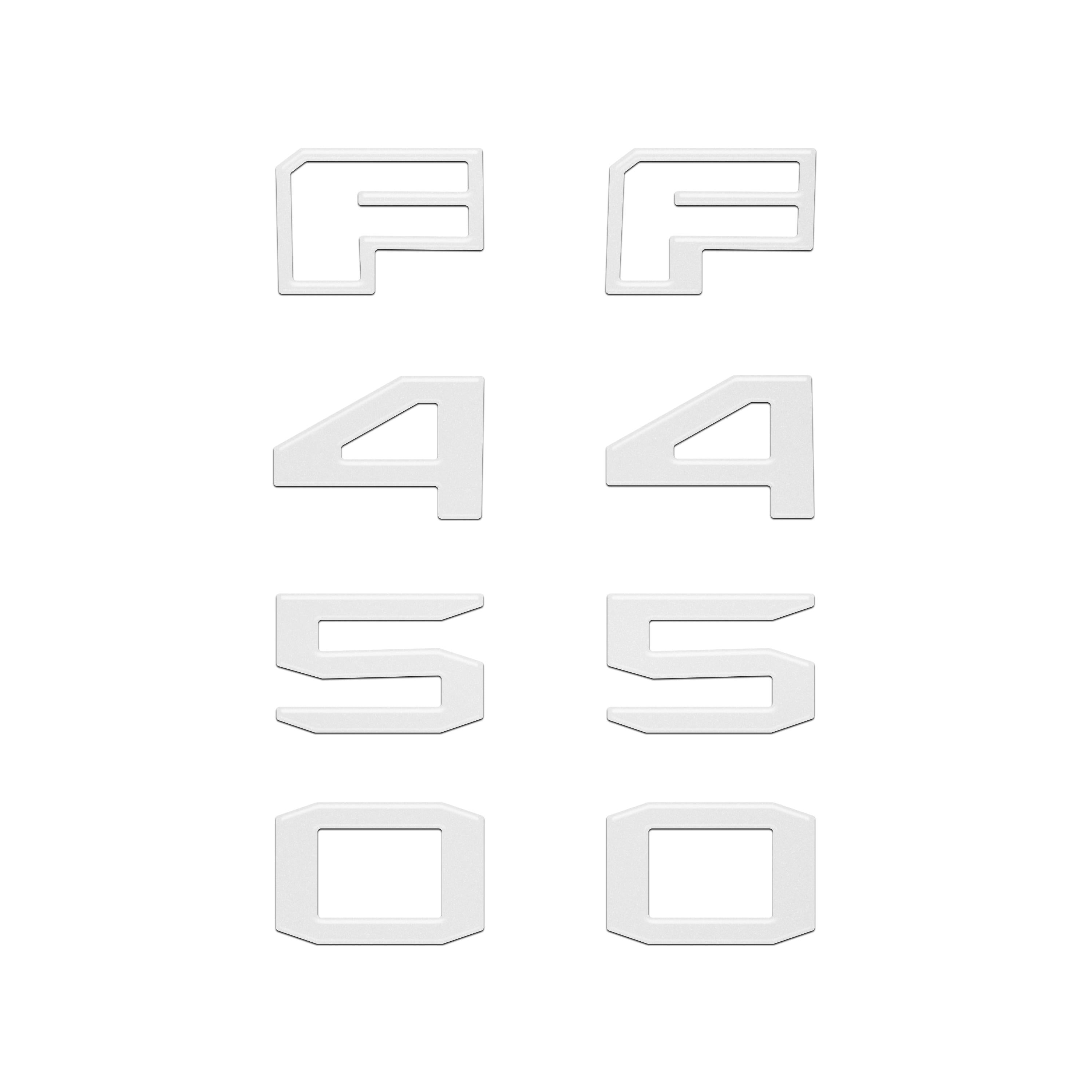 Fender Badge Letter Overlays Fits 2023-2026 Ford Super Duty