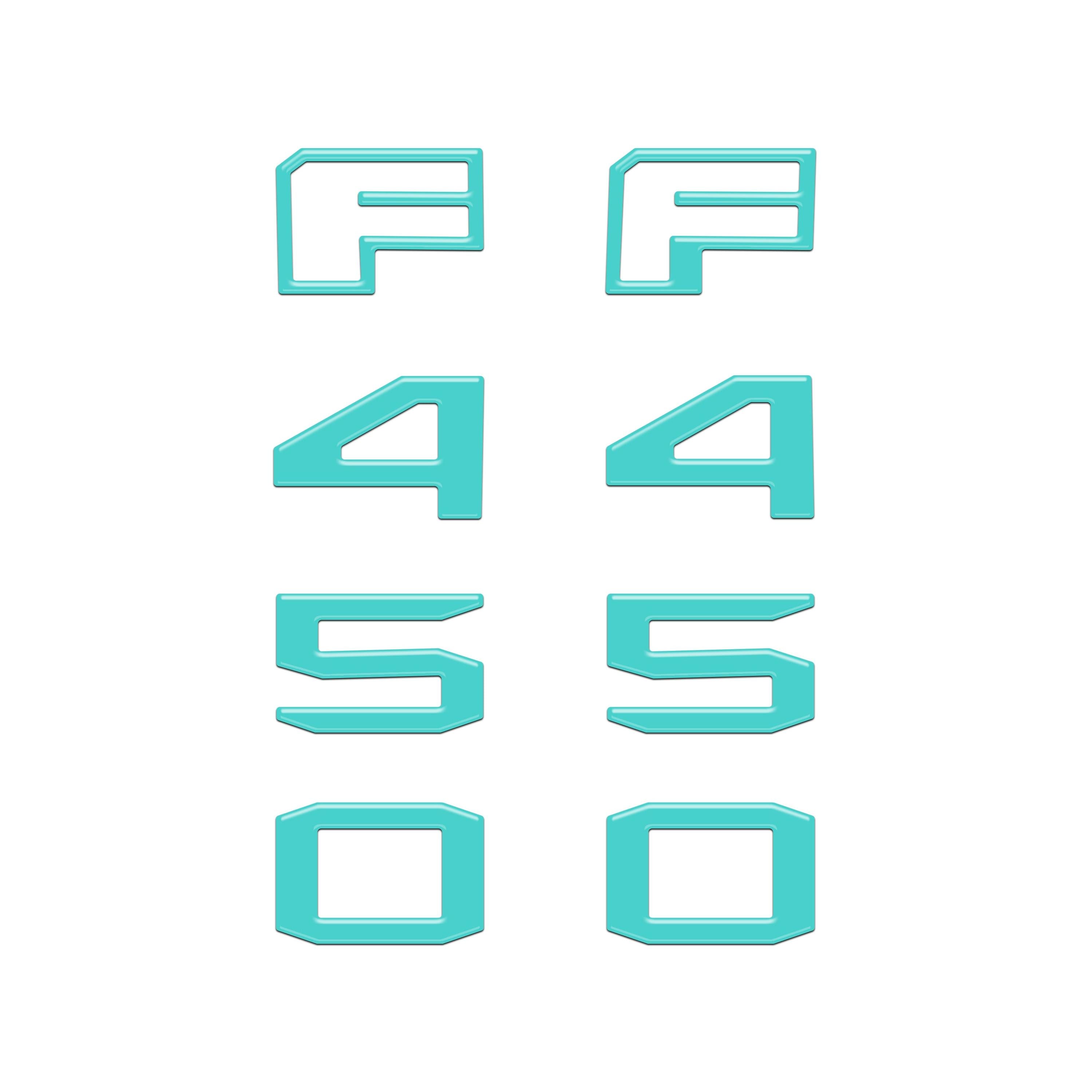 Fender Badge Letter Overlays Fits 2023-2026 Ford Super Duty