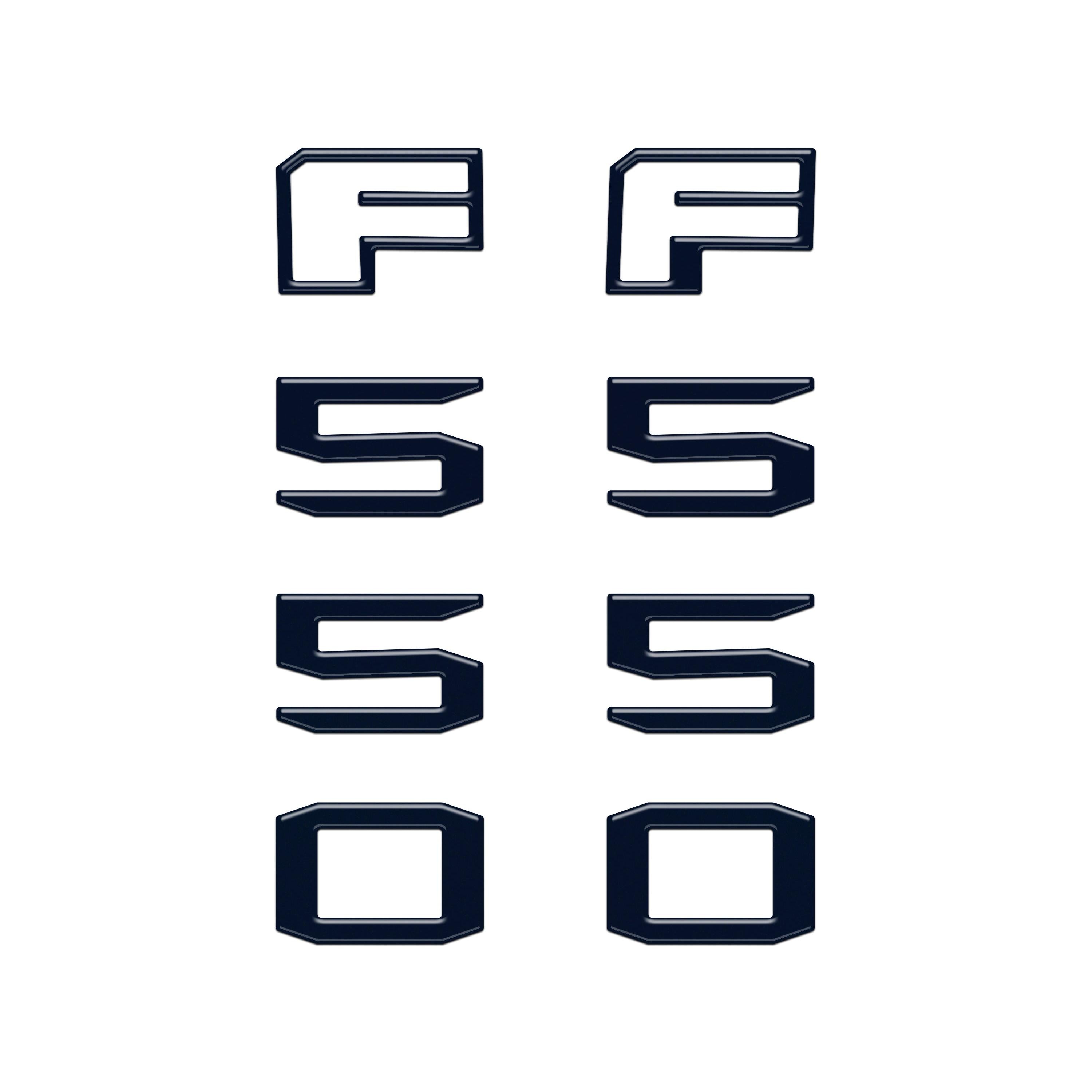 Fender Badge Letter Overlays Fits 2023-2026 Ford Super Duty