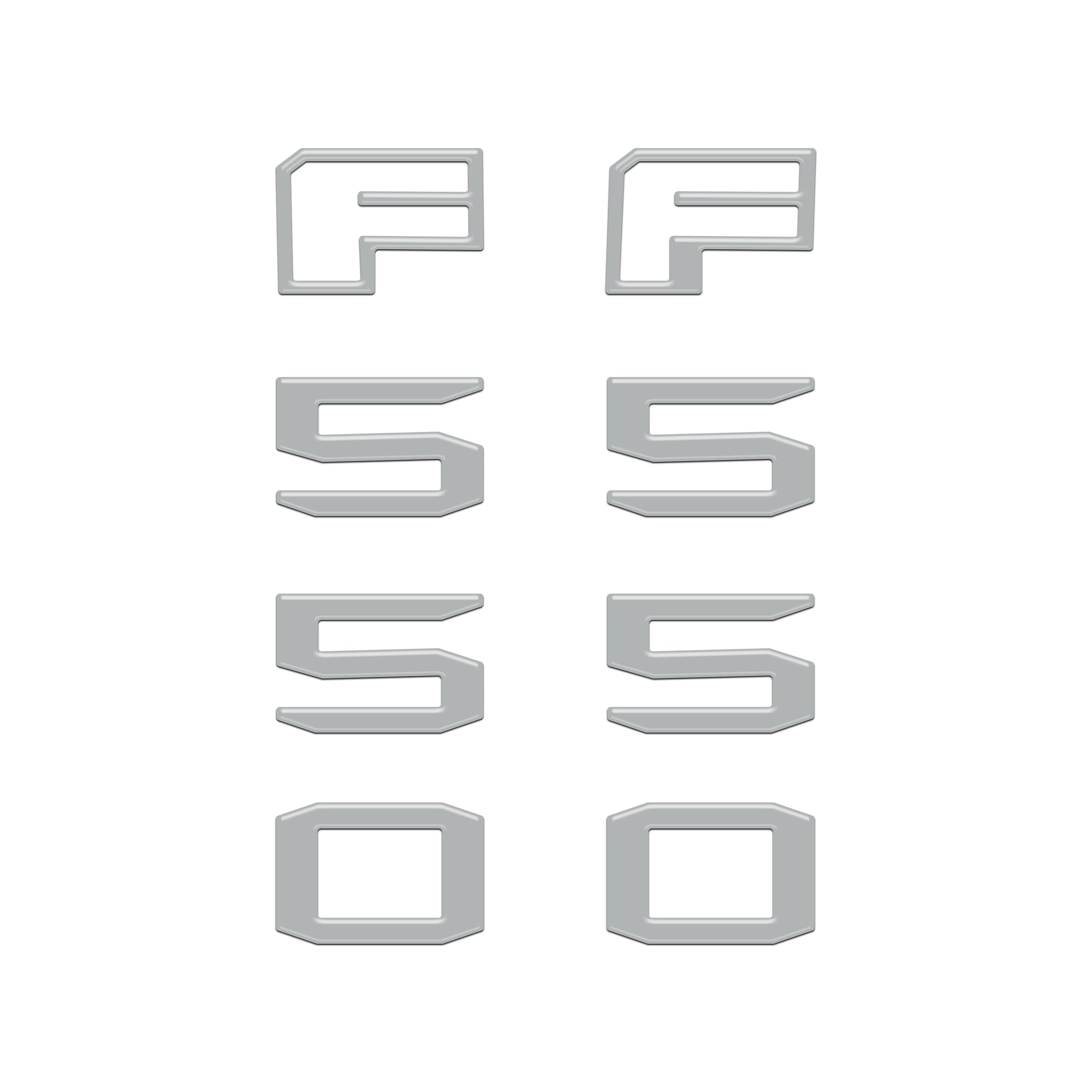 Fender Badge Letter Overlays Fits 2023-2026 Ford Super Duty