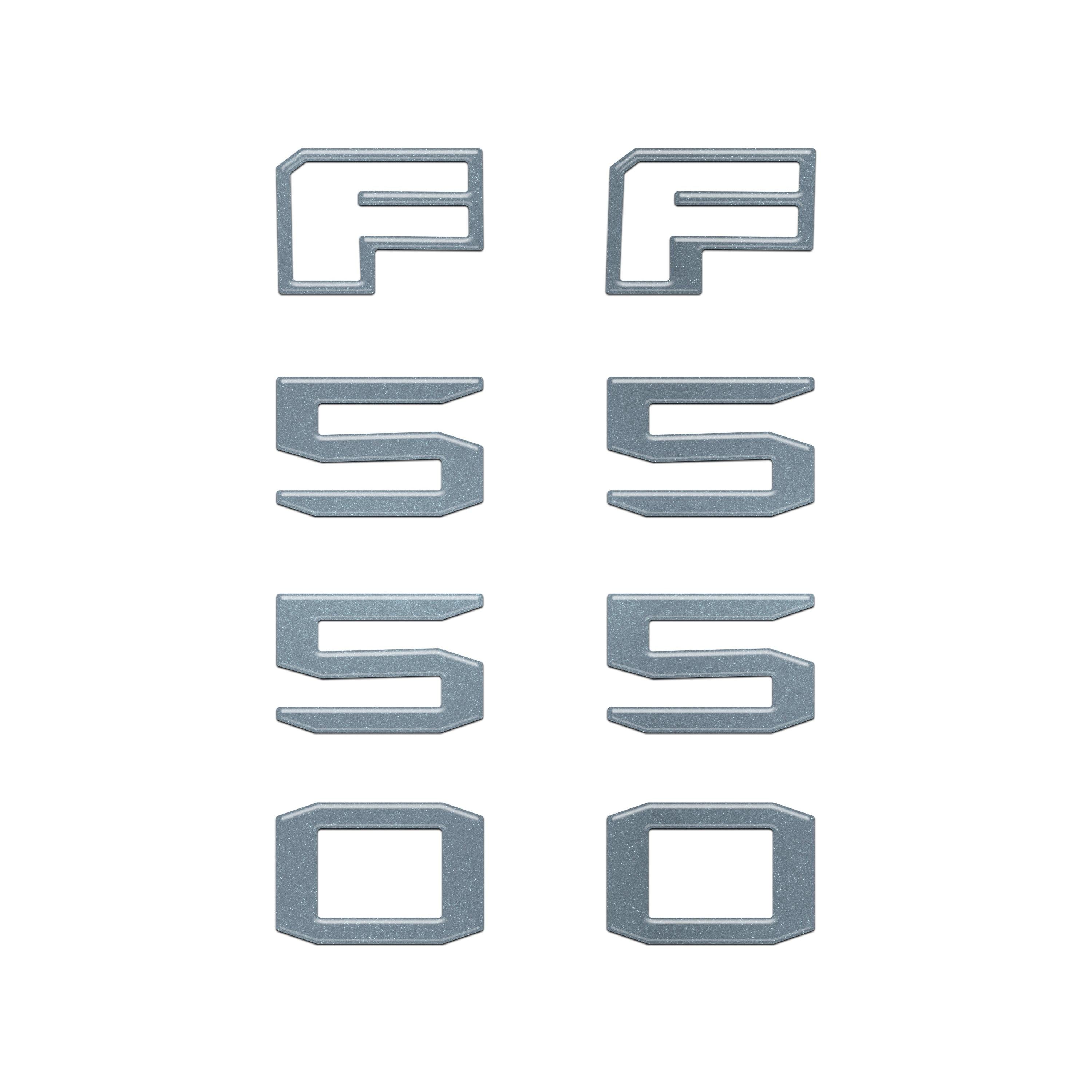 Fender Badge Letter Overlays Fits 2023-2026 Ford Super Duty
