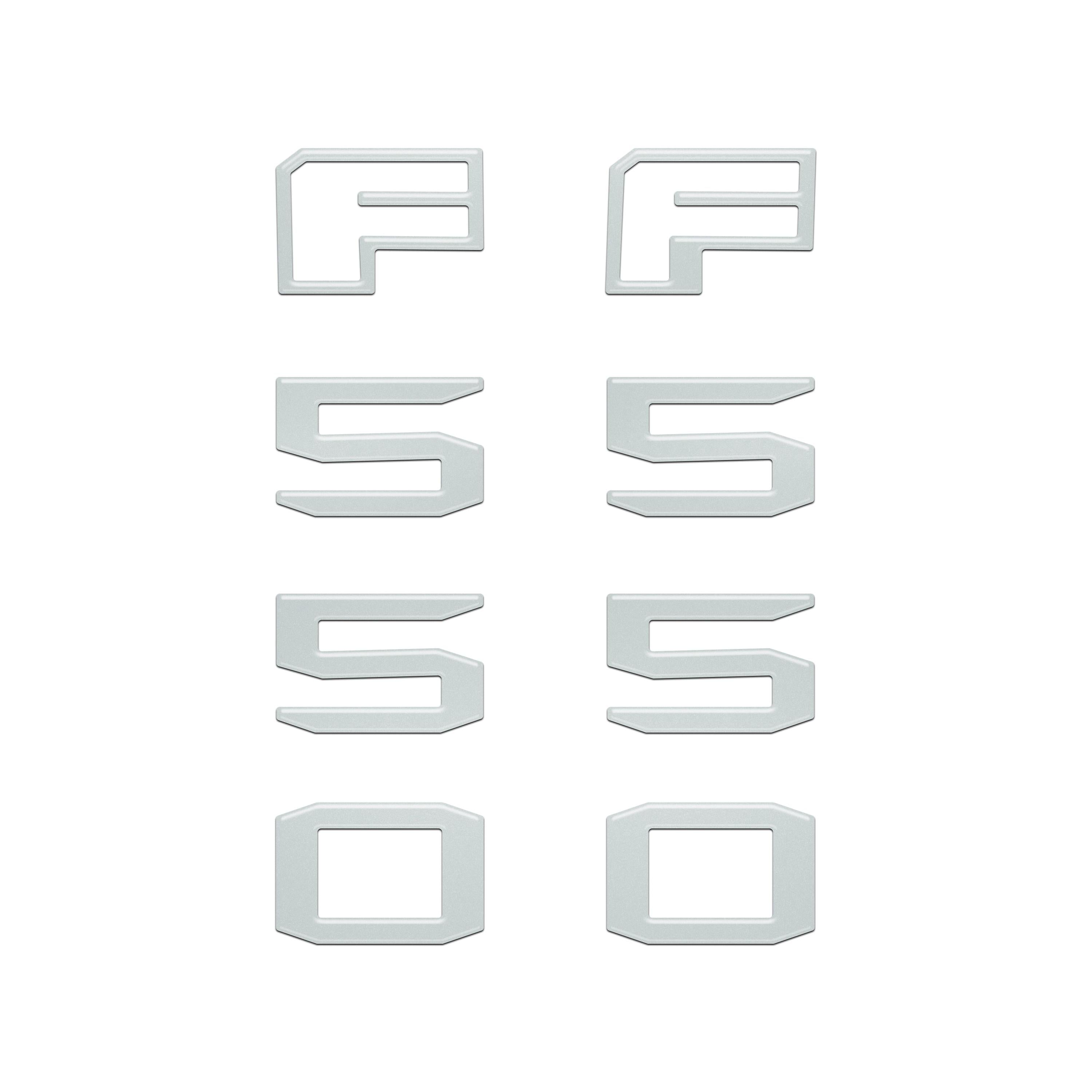 Fender Badge Letter Overlays Fits 2023-2026 Ford Super Duty