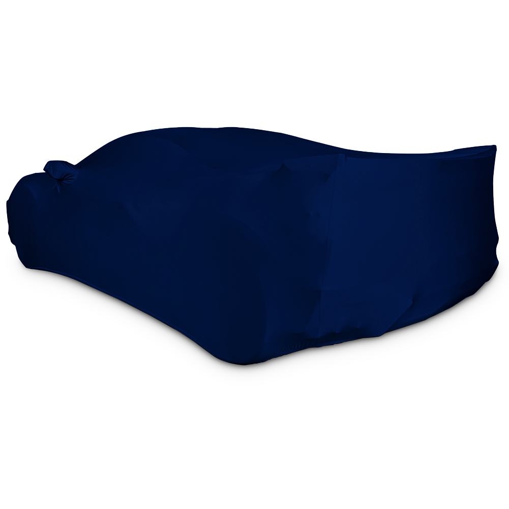 Corvette Ultraguard Stretch Satin Car Cover - Dark Blue - Indoor : C8 Stingray, Z51, Z06-SR1 Performance